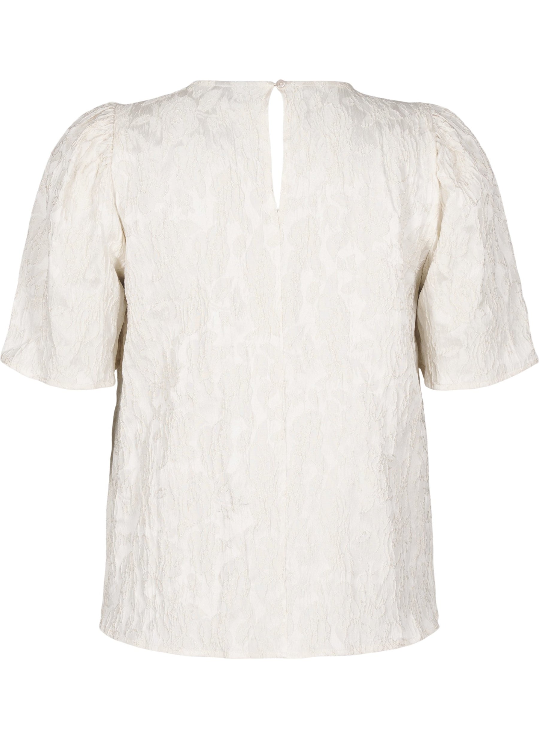 Zizzi Ariel Blouse in Cream