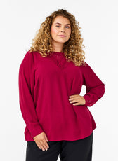 Zizzi Kamma Blouse in Red