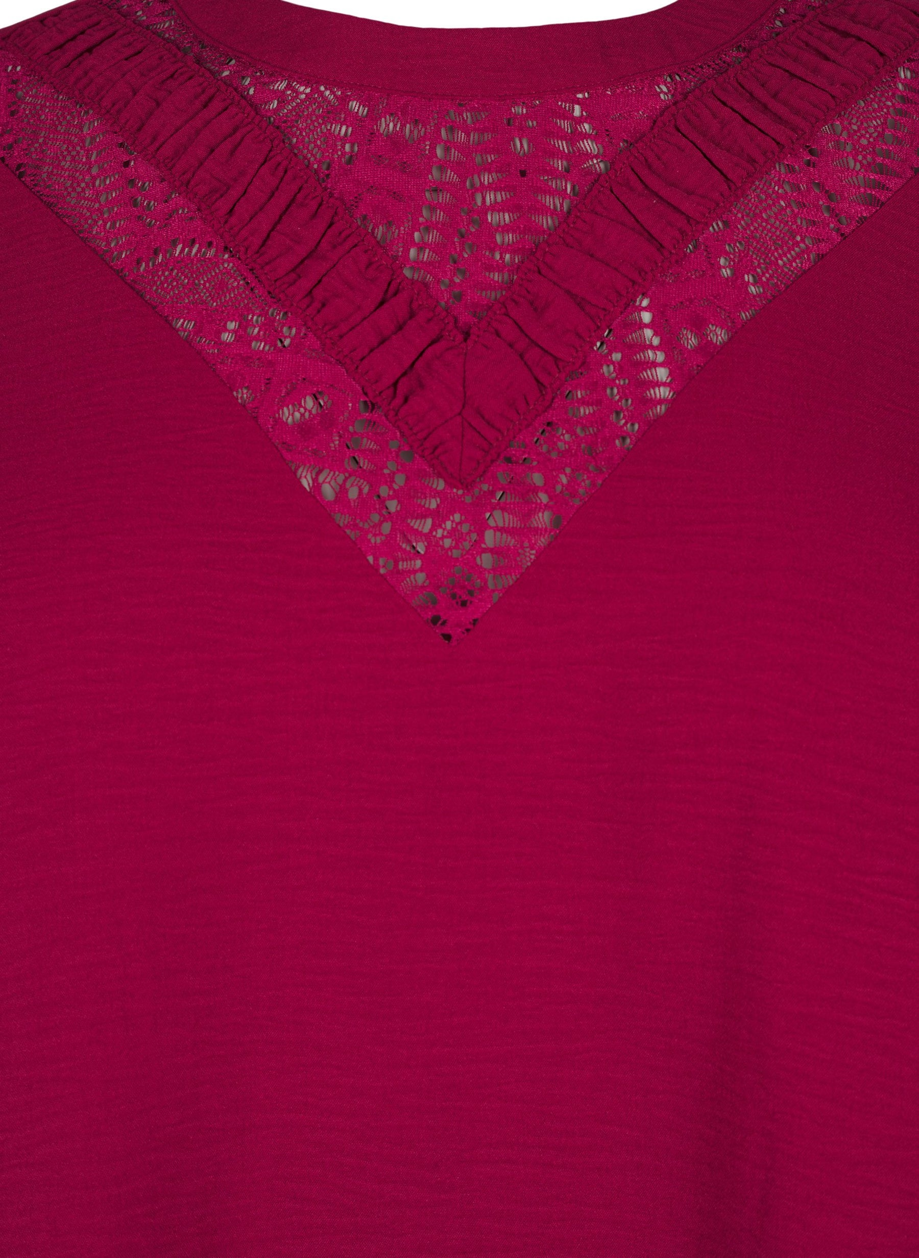 Zizzi Kamma Blouse in Red
