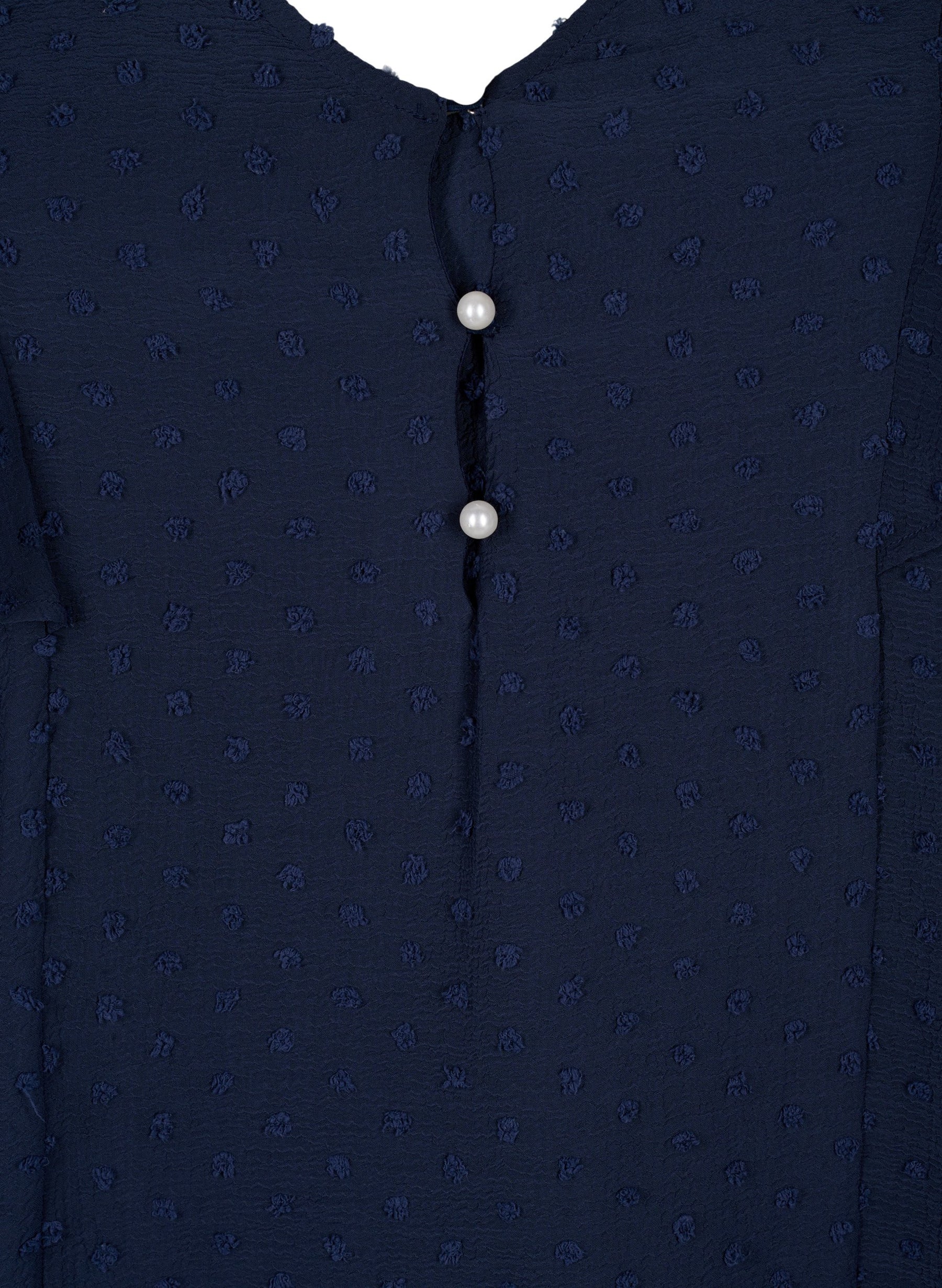 Zizzi Mhajar Blouse in Navy