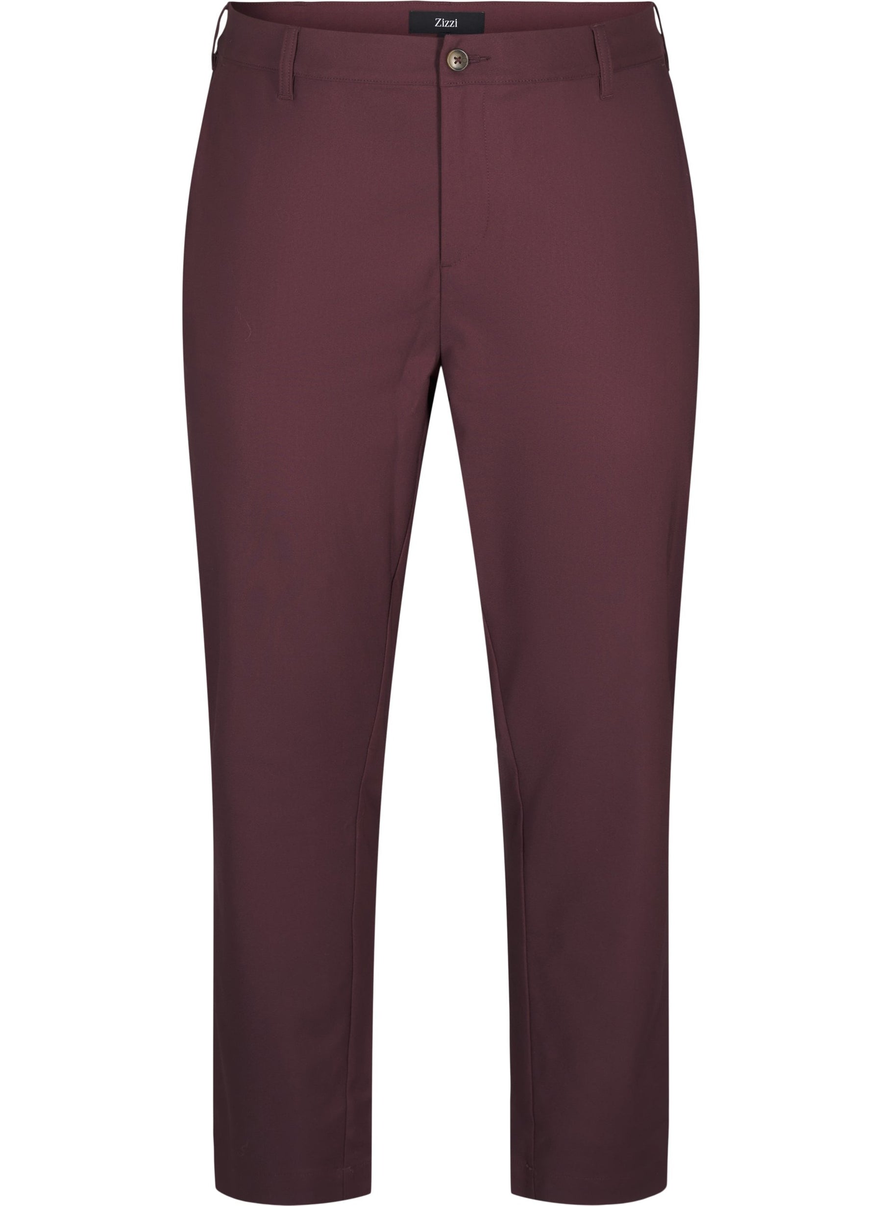 Zizzi Edith Trousers in Burgundy