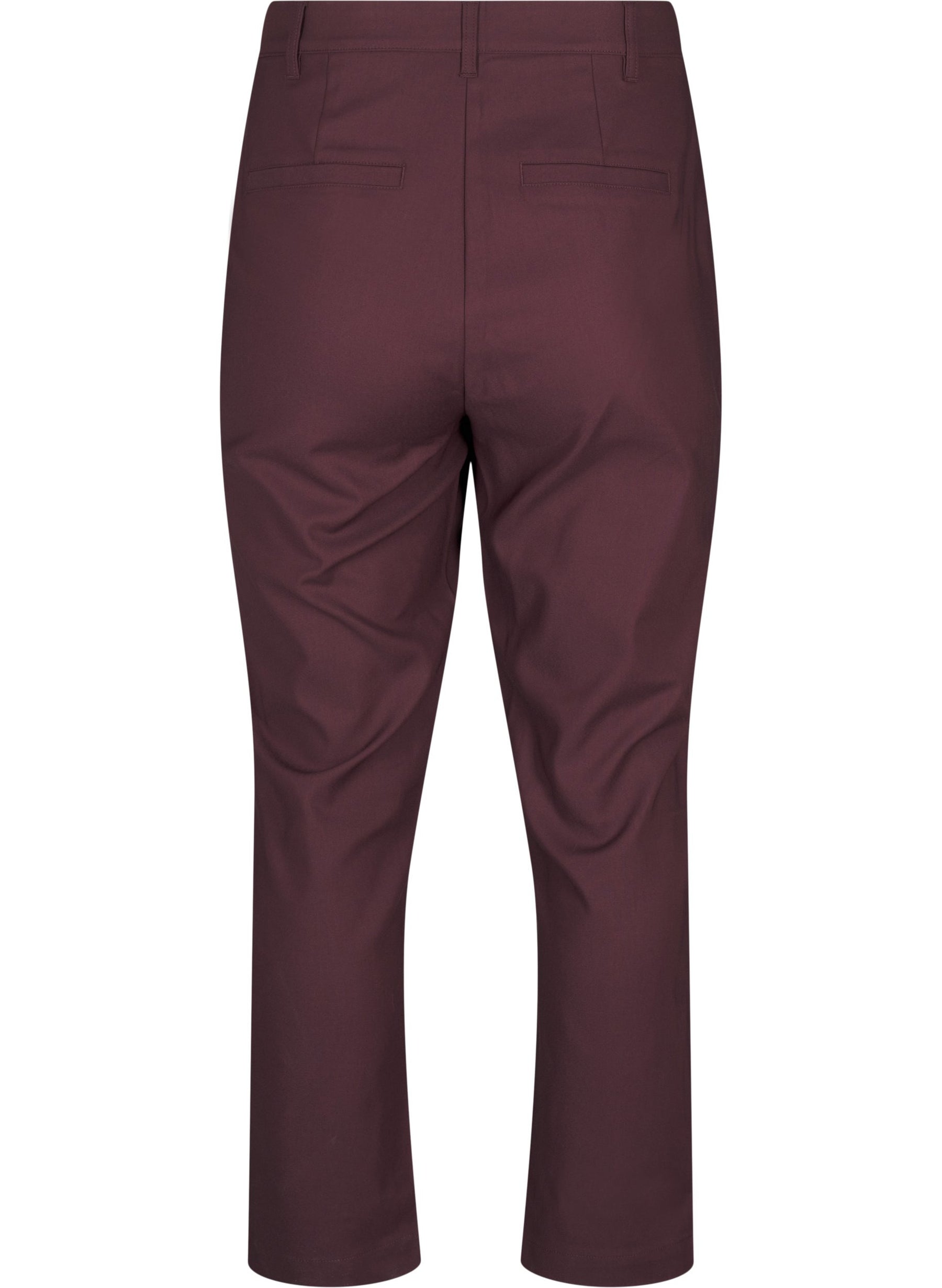 Zizzi Edith Trousers in Burgundy