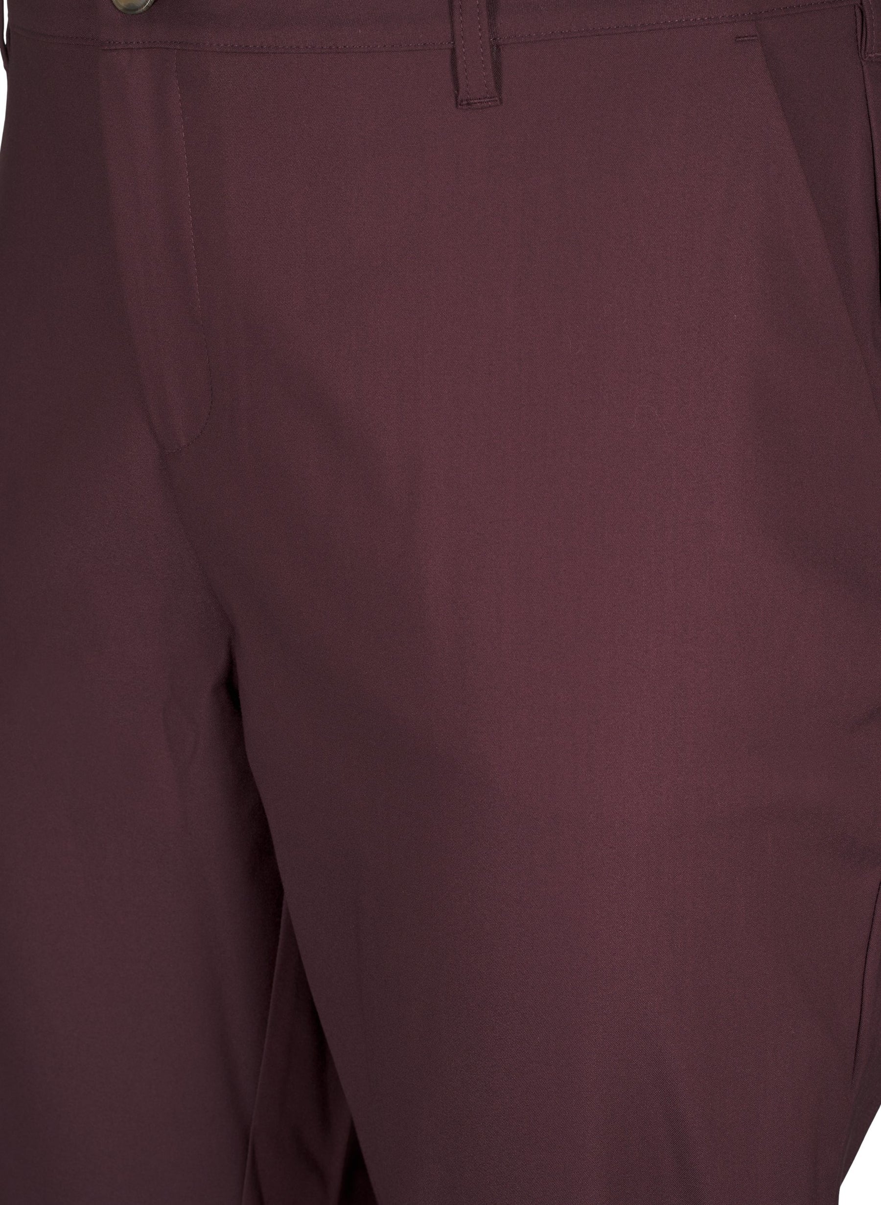 Zizzi Edith Trousers in Burgundy