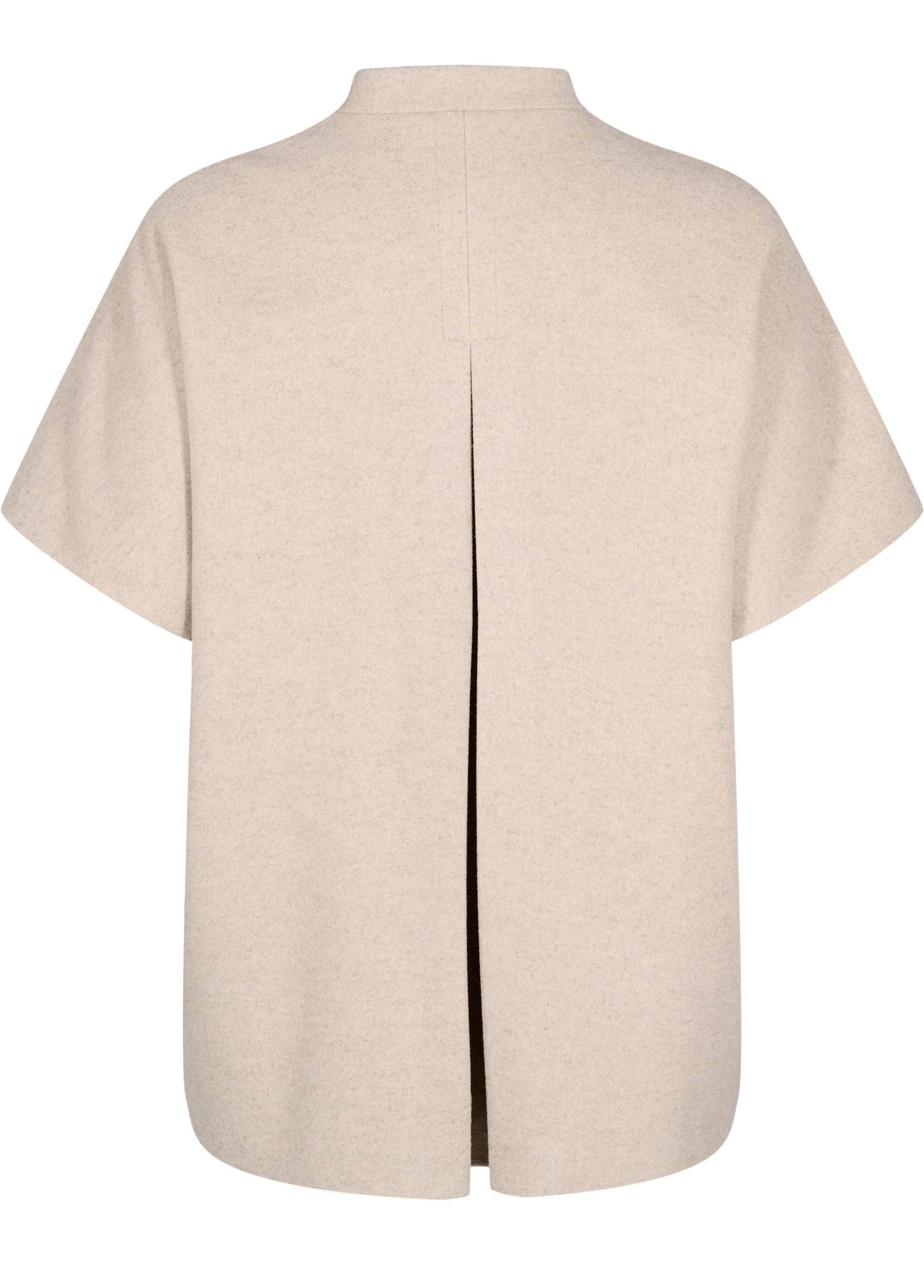 Zizzi Barcelona Cape Jacket in Taupe
