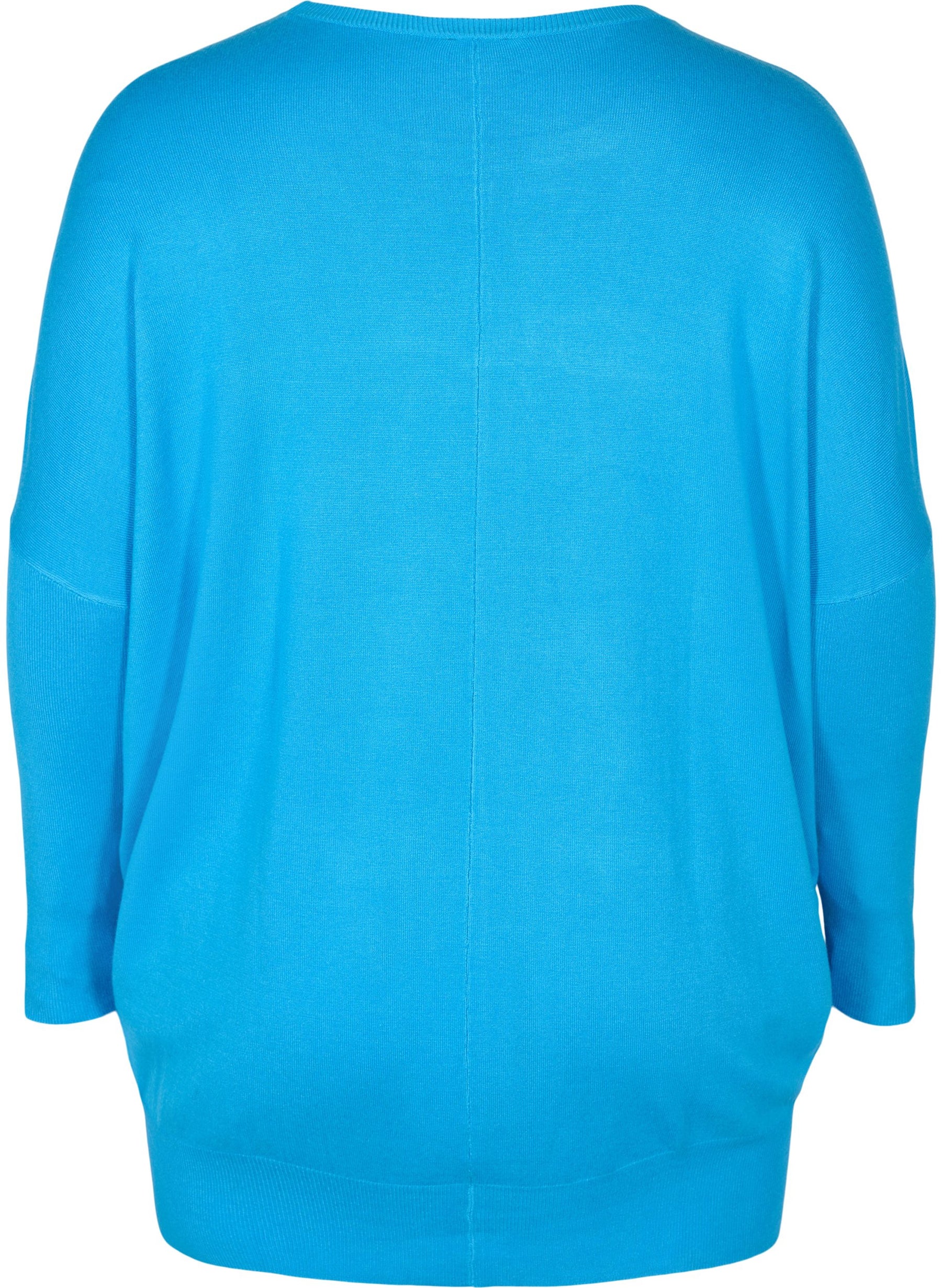 Zizzi Carrie Jumper in Blue