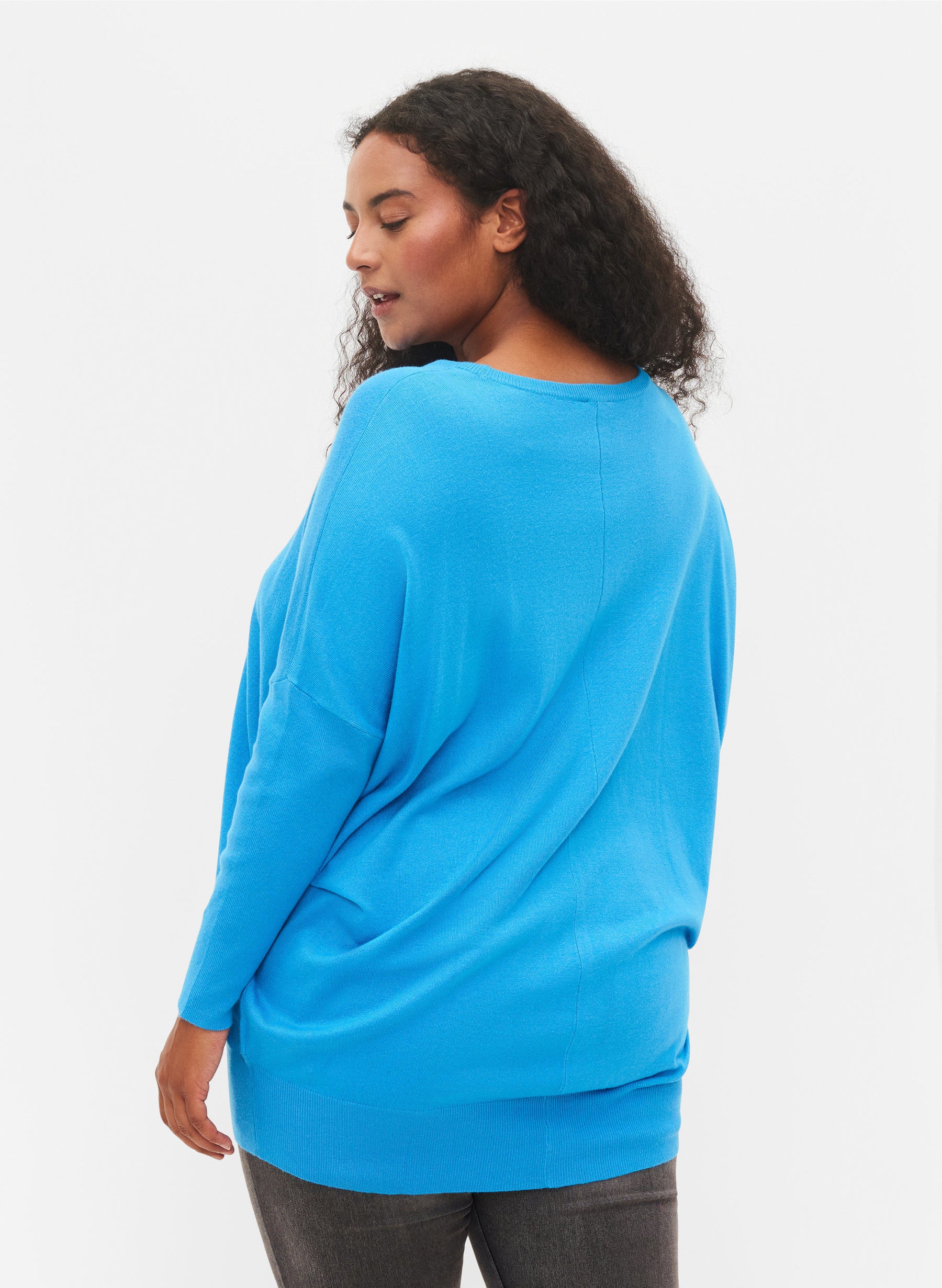Zizzi Carrie Jumper in Blue