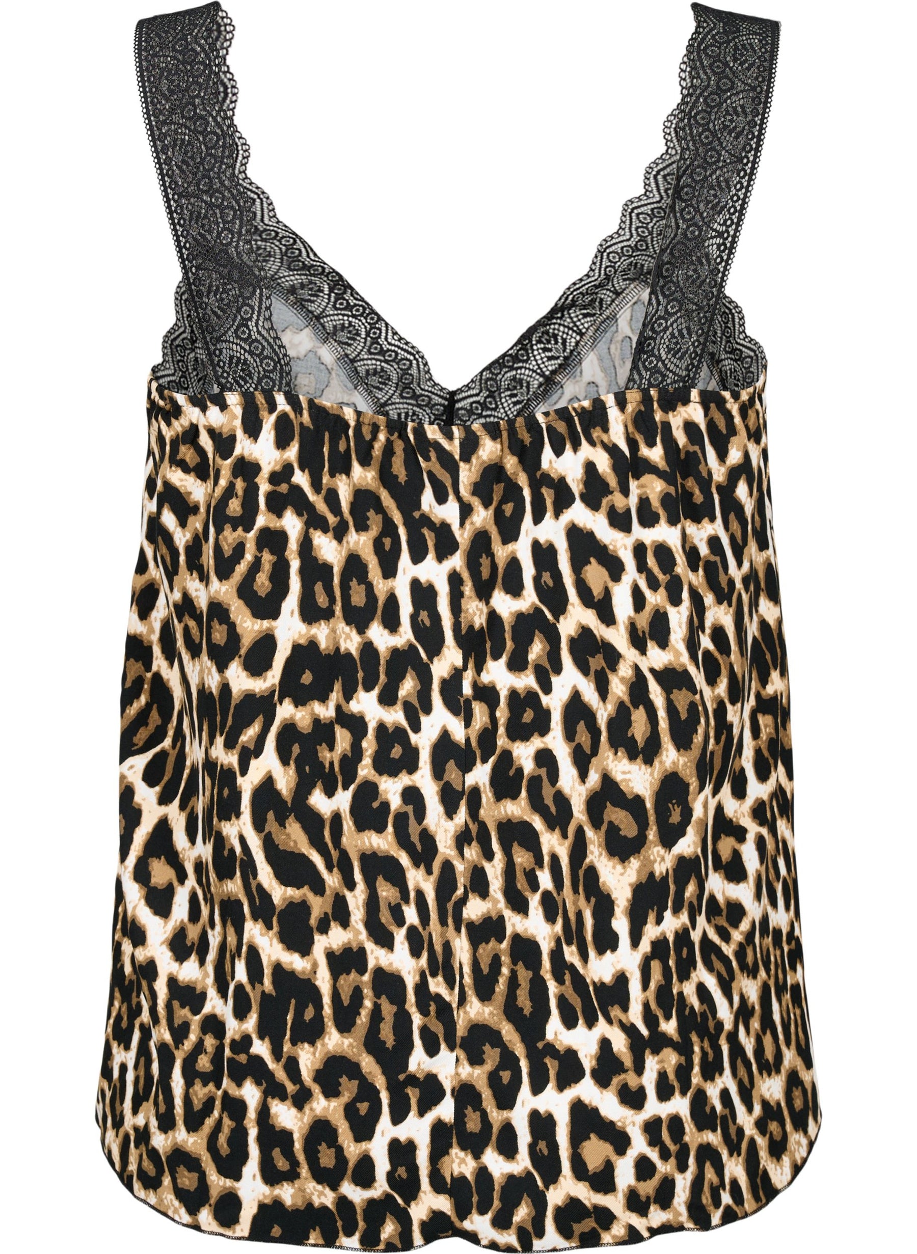Zizzi Ali Vest in Leopard Print