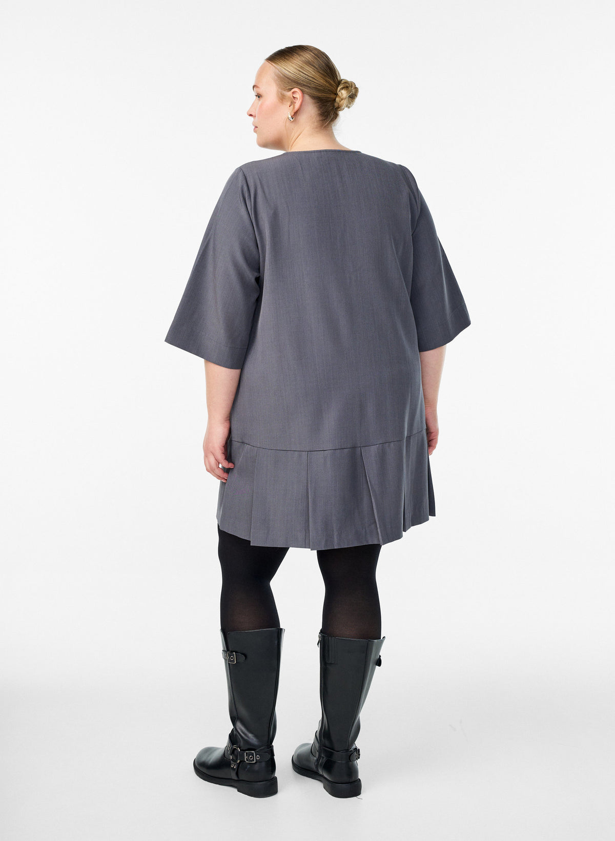 Zizzi Alia Dress in Grey