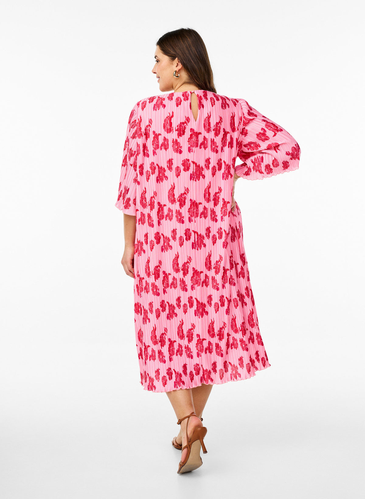 Zizzi Alise Dress in Pink