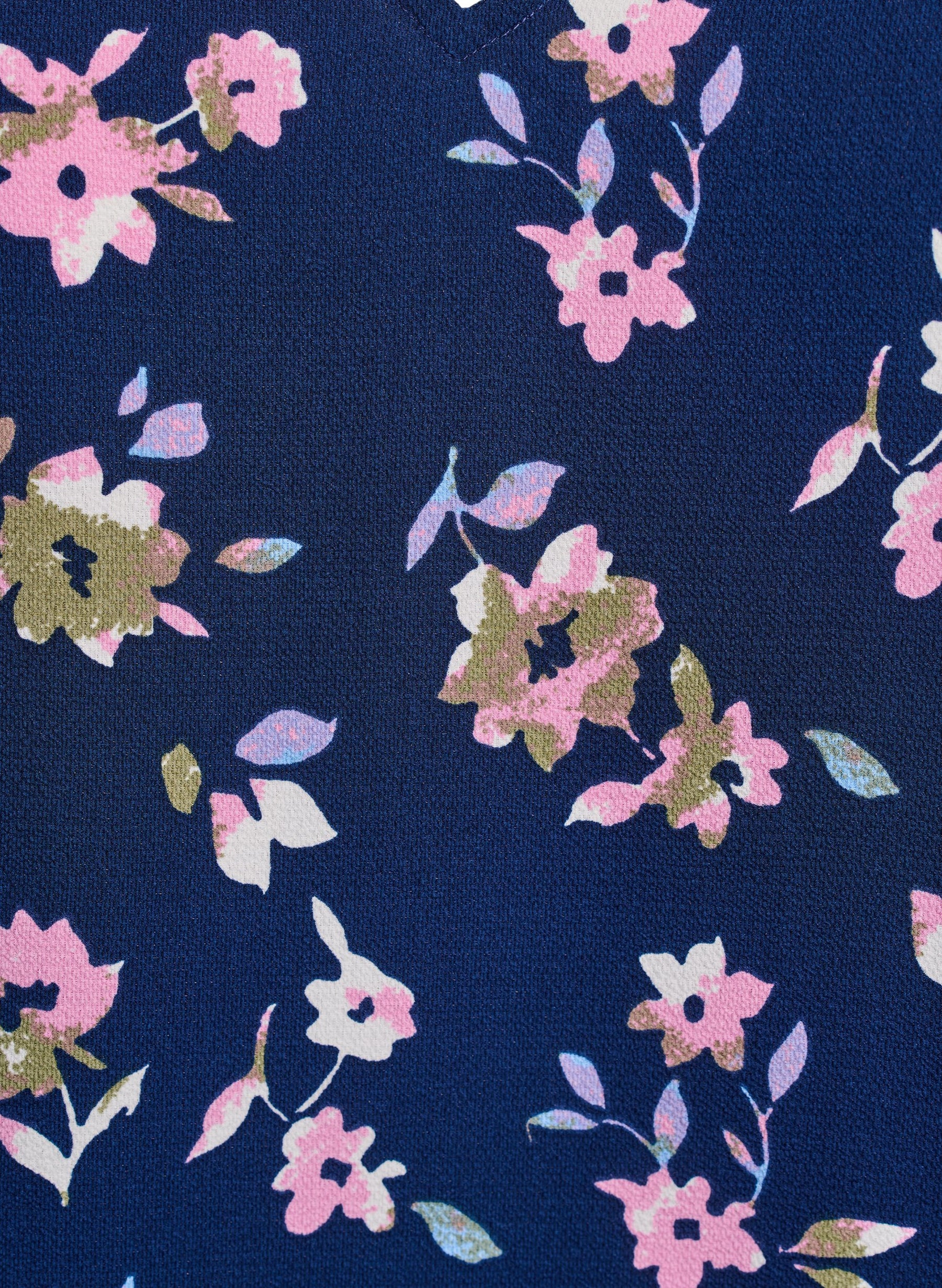 Zizzi Anni Sleeveless Top in Navy