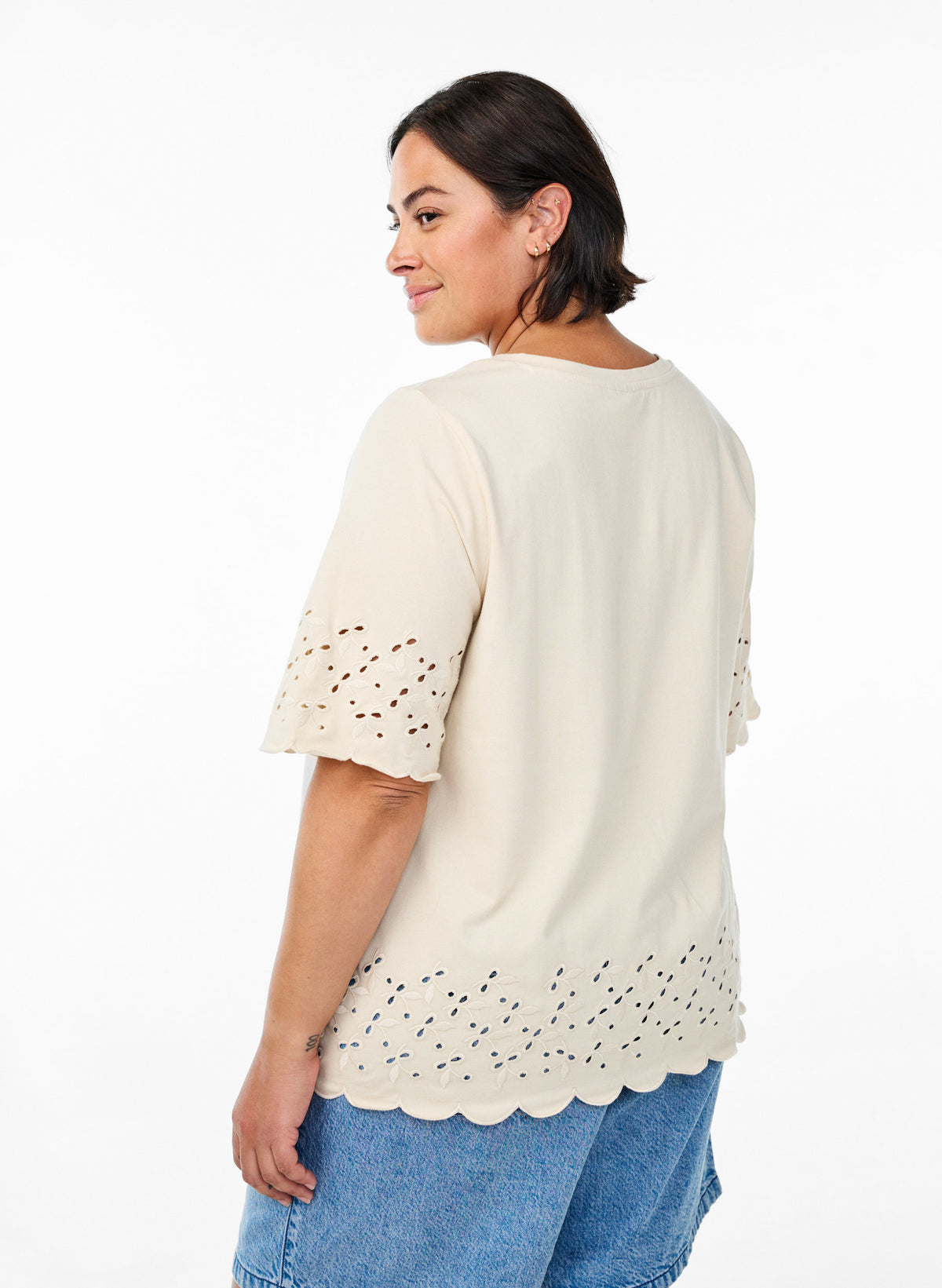Zizzi Anni T-Shirt in Beige