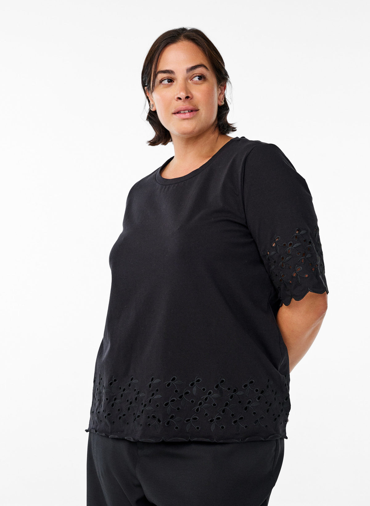 Zizzi Anni T-Shirt in Black
