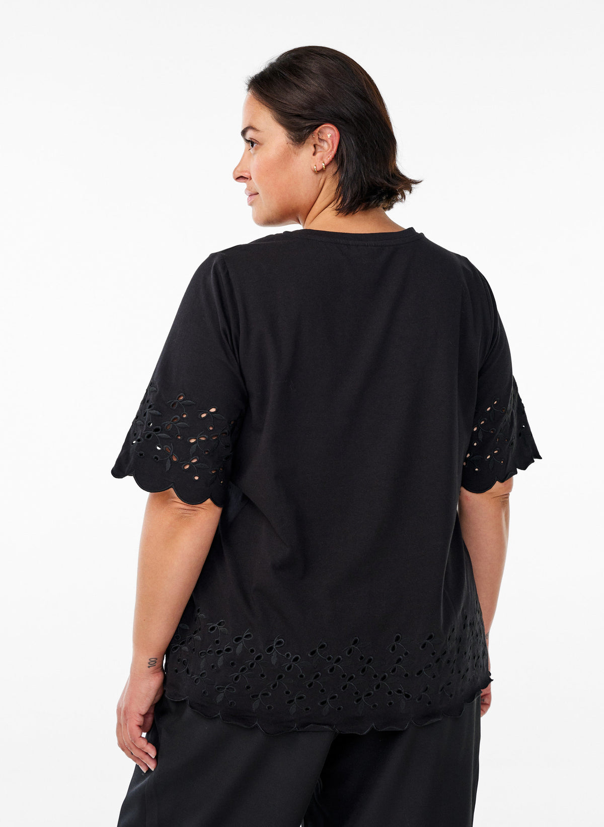 Zizzi Anni T-Shirt in Black