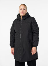 Zizzi Cam Coat in Black