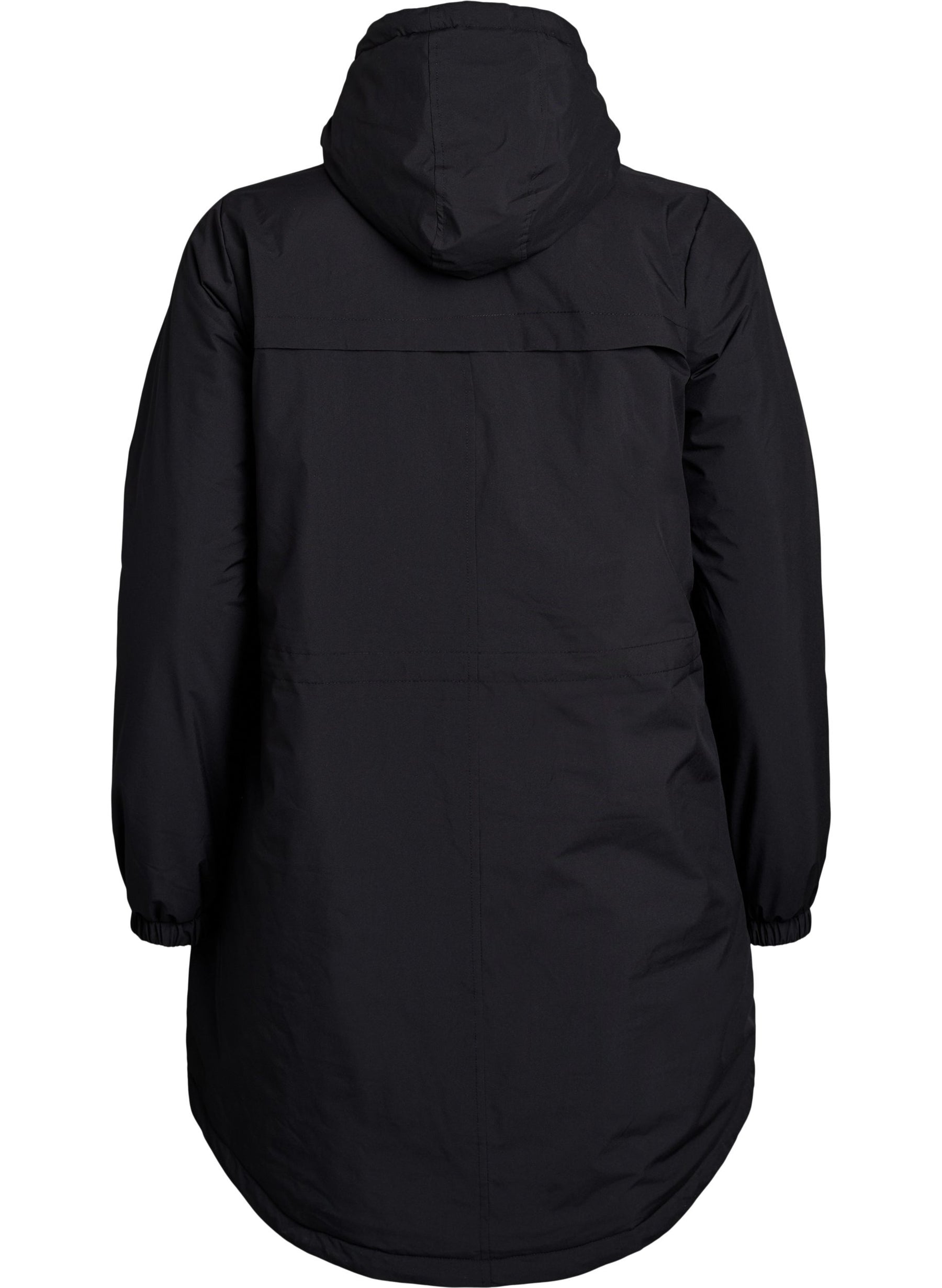 Zizzi Cam Coat in Black
