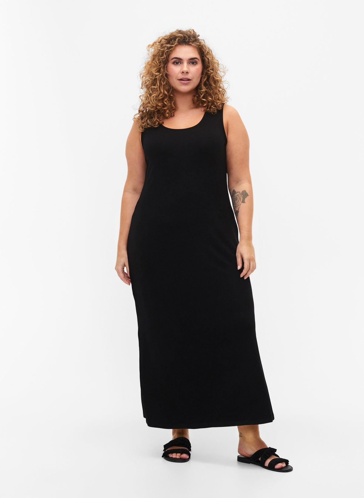 Zizzi Carly Dress in Black