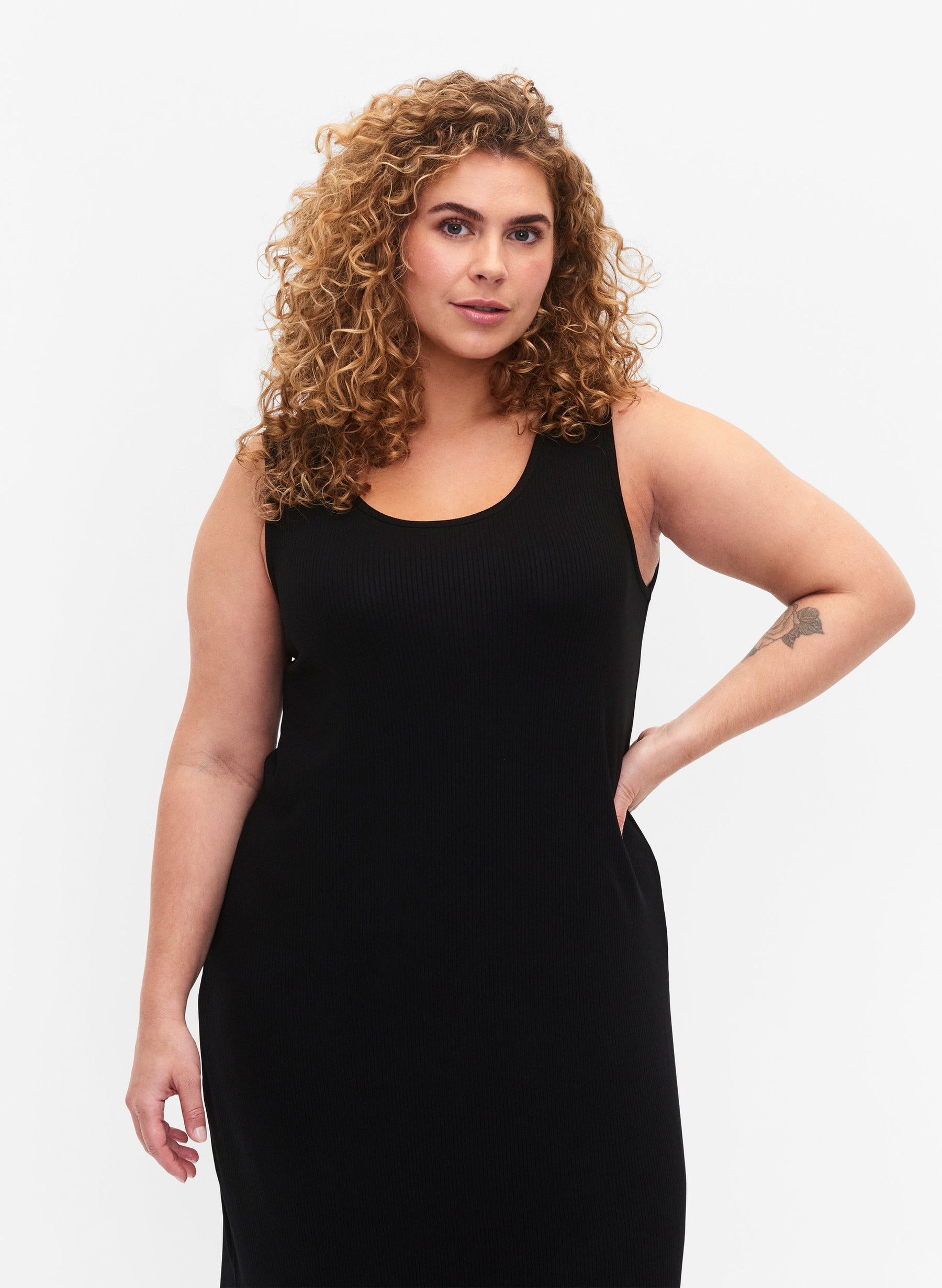 Zizzi Carly Dress in Black