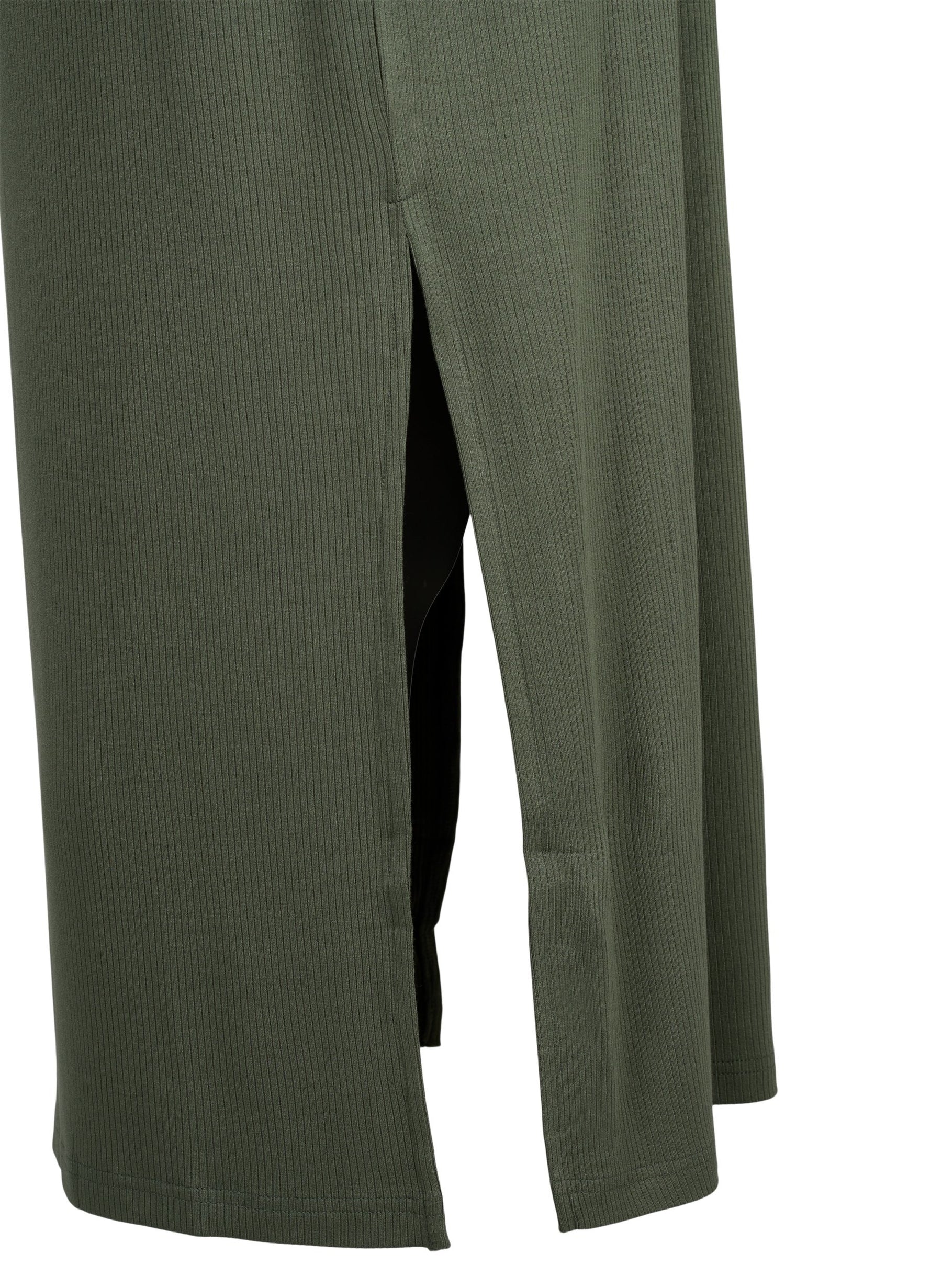 Zizzi Carly Dress in Khaki