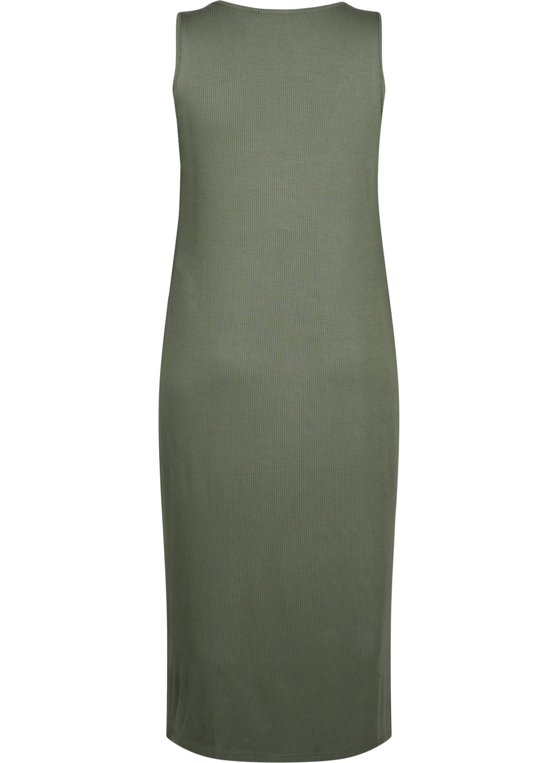 Zizzi Carly Dress in Khaki