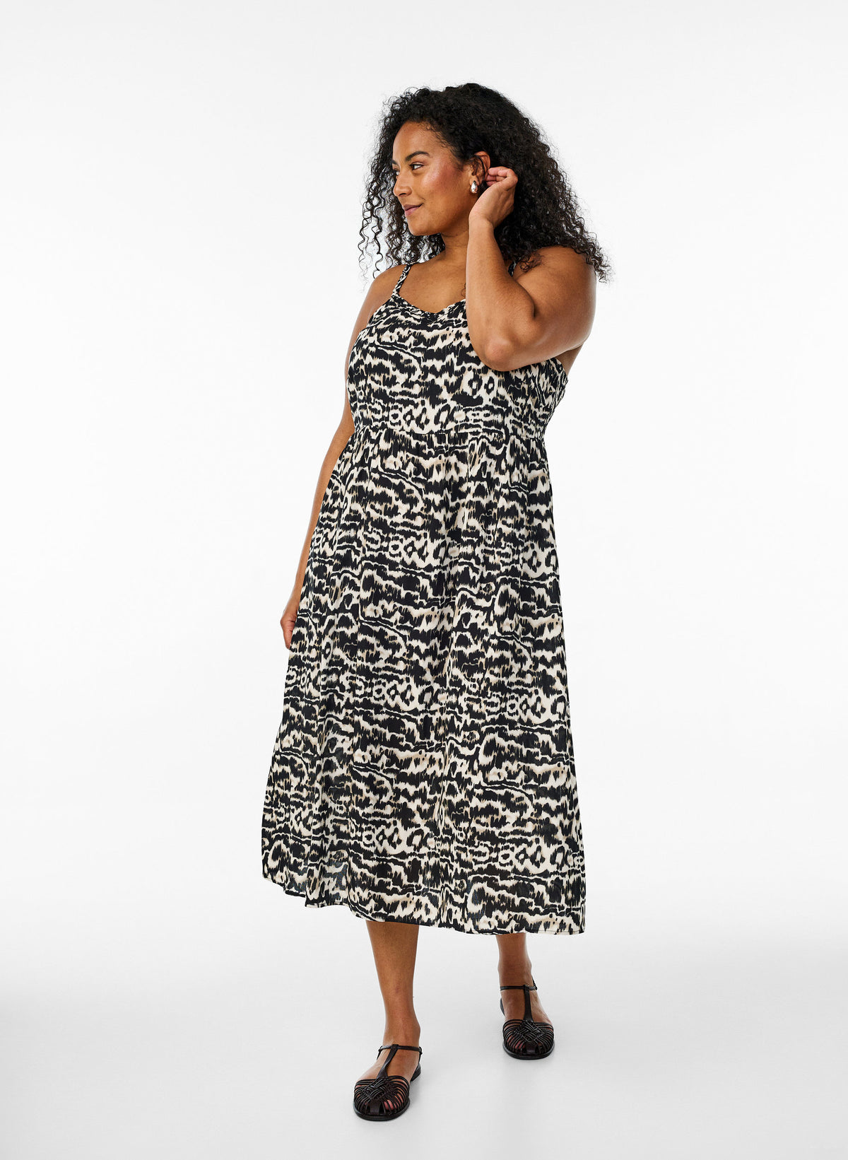 Zizzi Casa Dress in Black