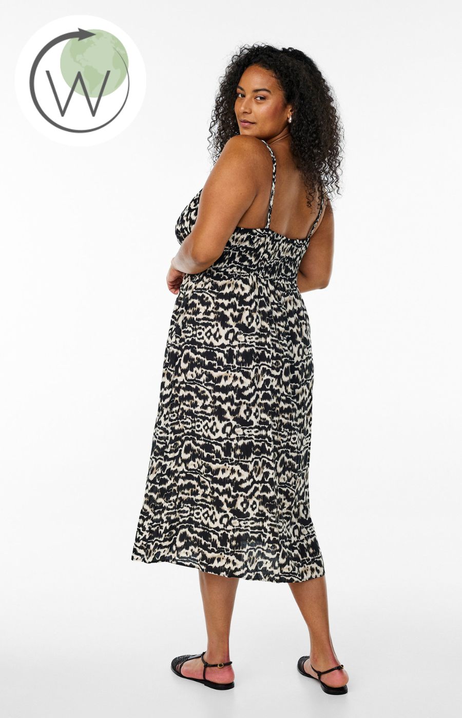 Zizzi Casa Dress in Black