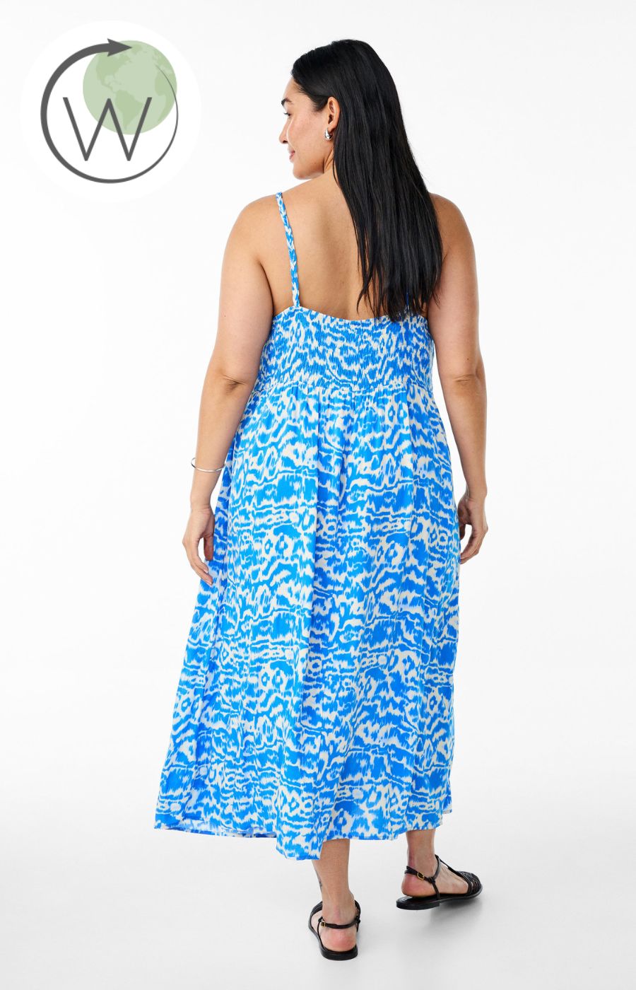 Zizzi Casa Dress in Blue