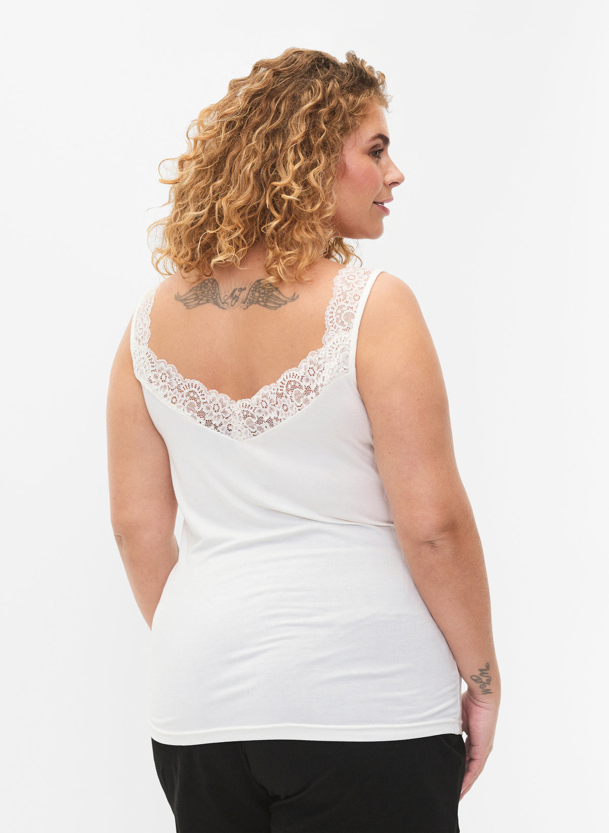 Zizzi Cassie Vest in White