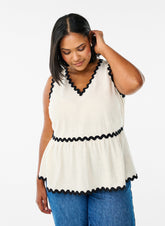Zizzi Cinna Blouse in Cream