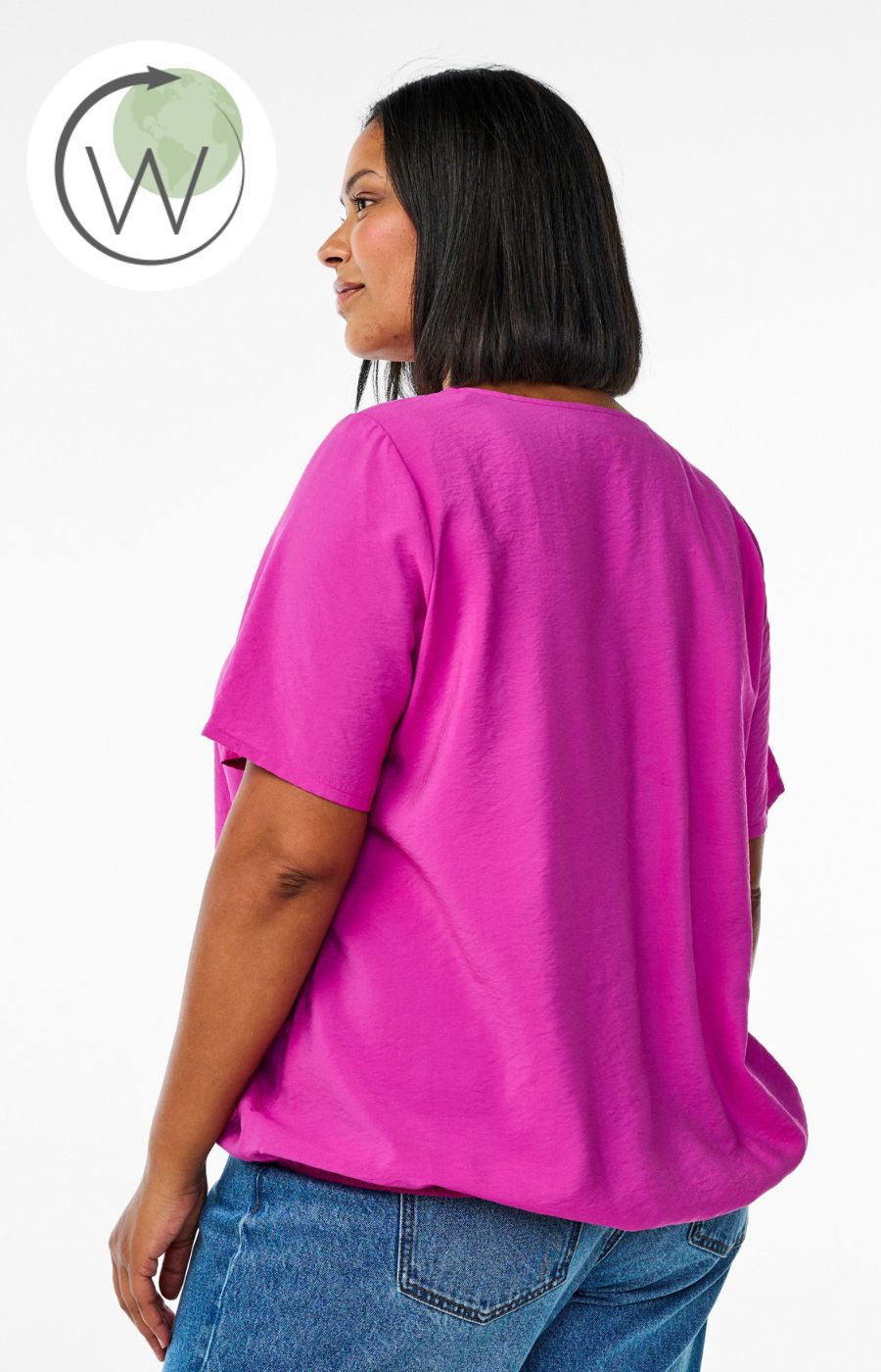 Zizzi Colly Blouse in Magenta