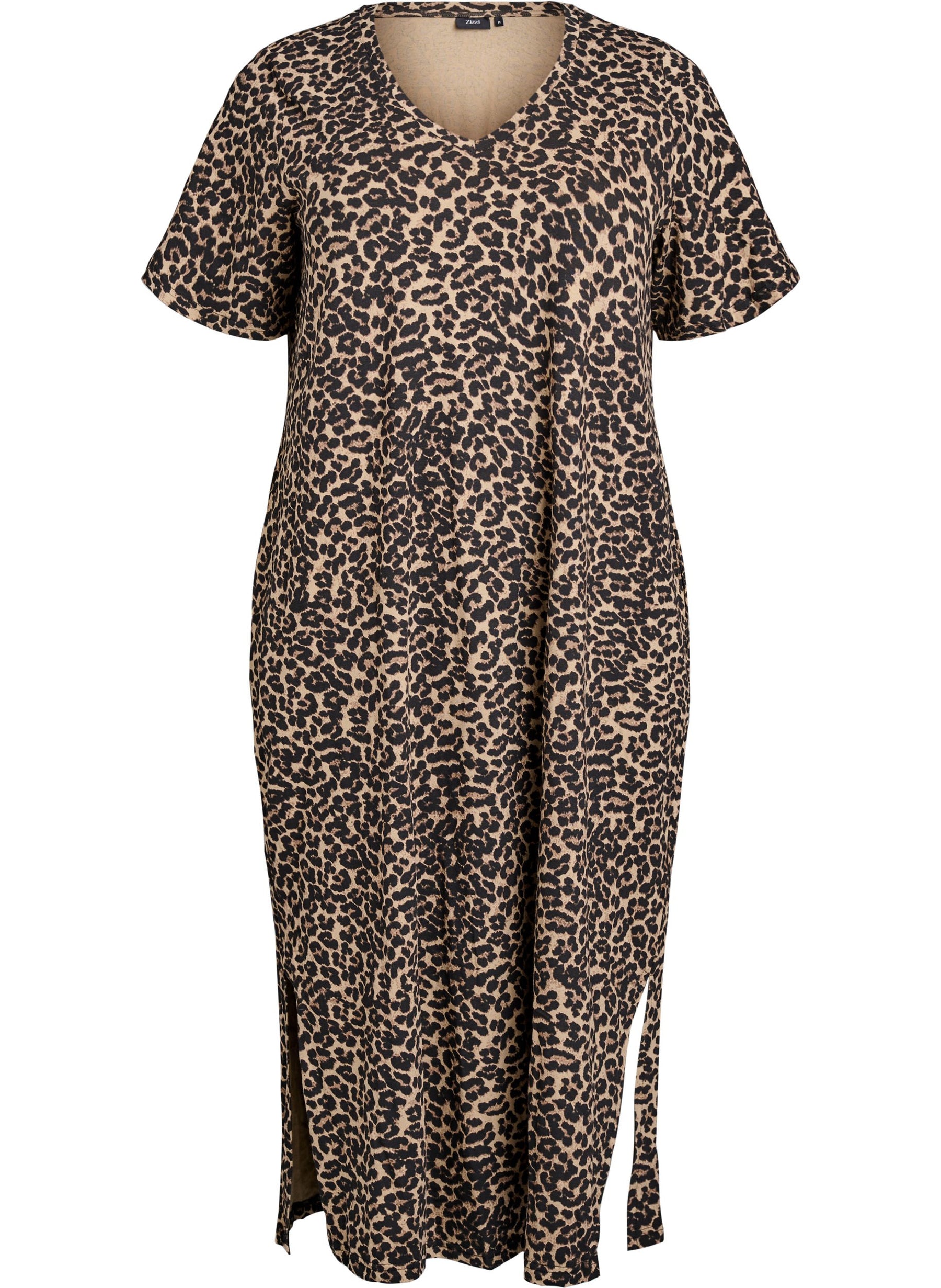 Zizzi Dorit Dress in Leopard