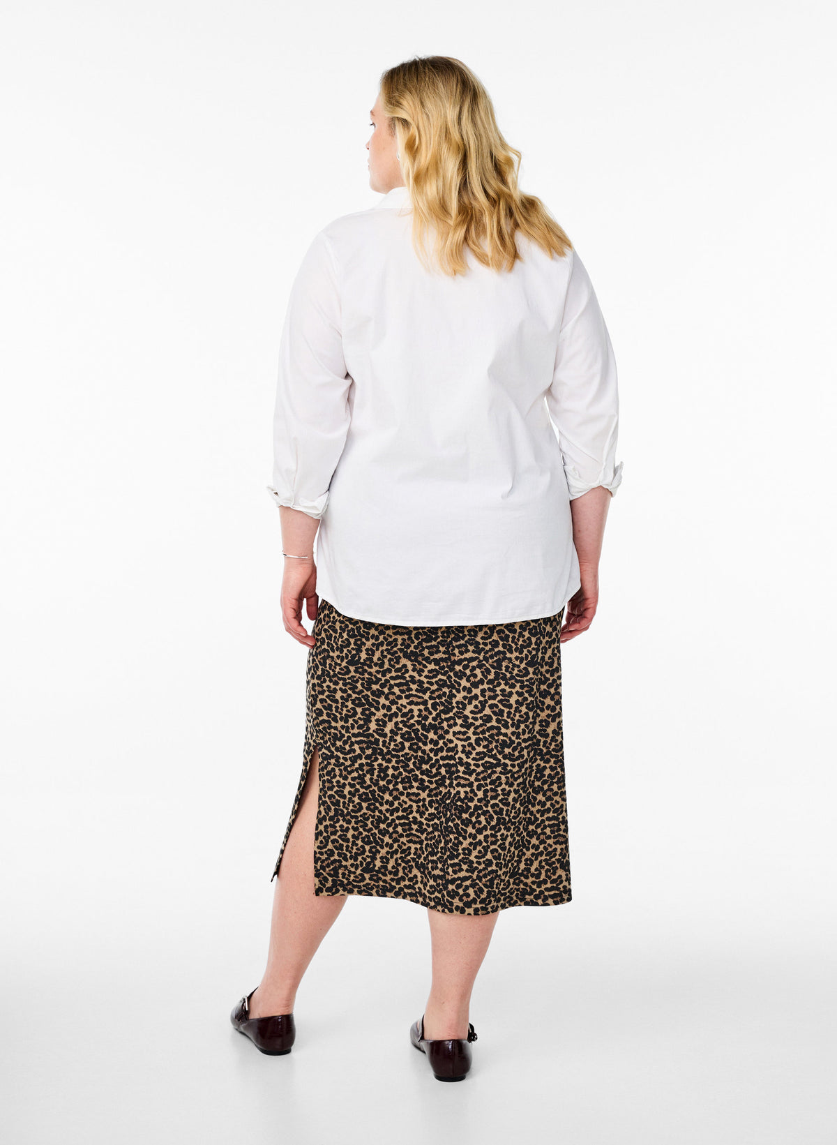 Zizzi Dorit Skirt in Leopard