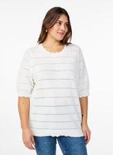 Zizzi Elsa Knit in White