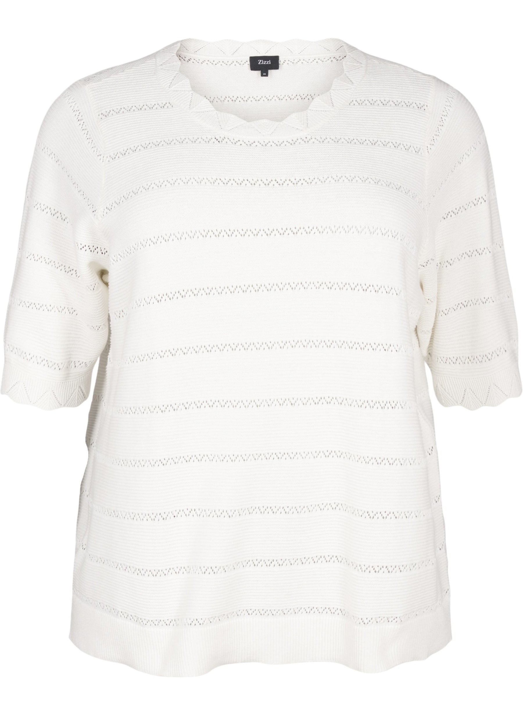 Zizzi Elsa Knit in White