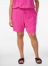 Zizzi Fikka Shorts in Raspberry Rose