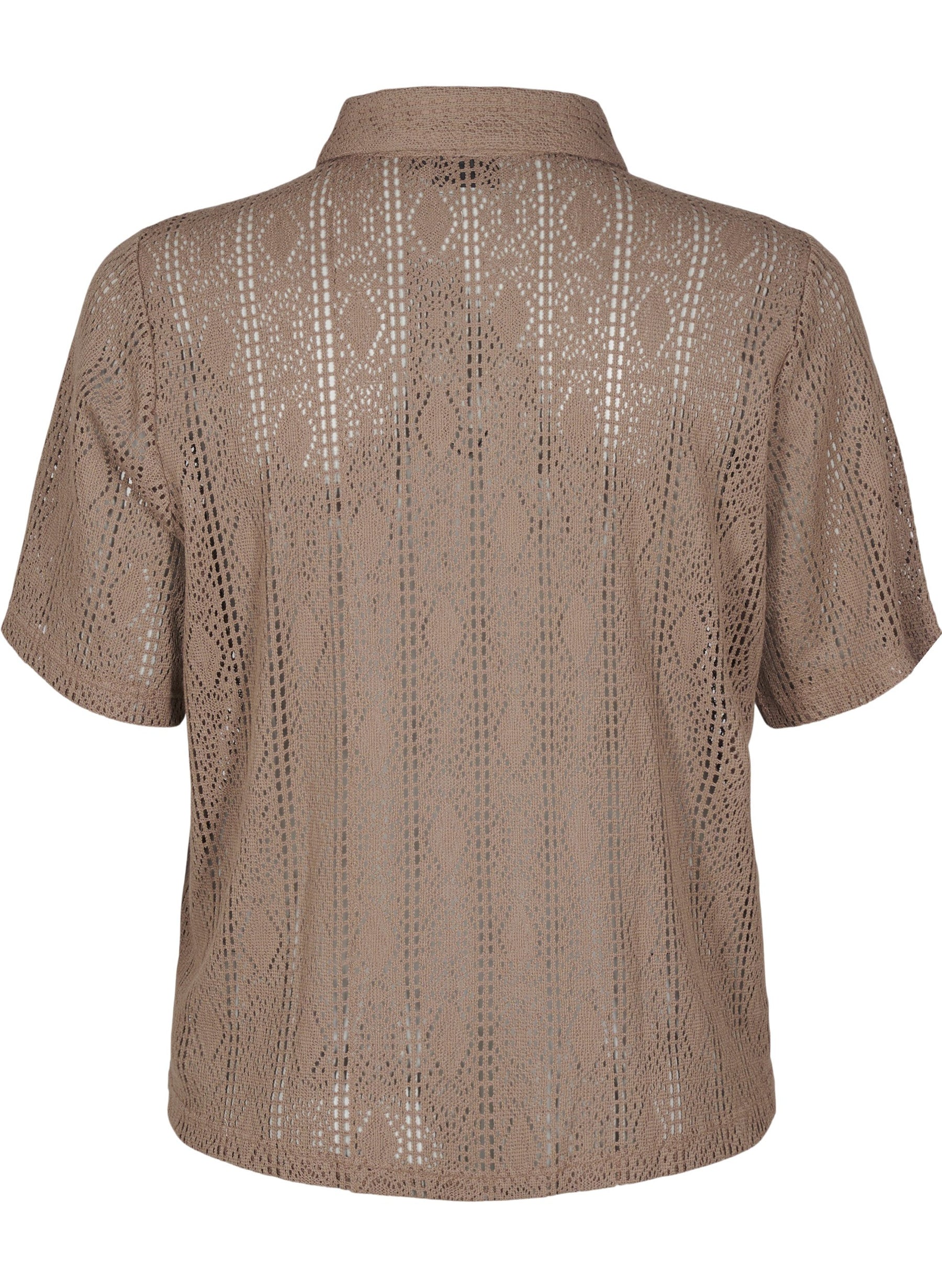 Zizzi Jady Shirt in Brown