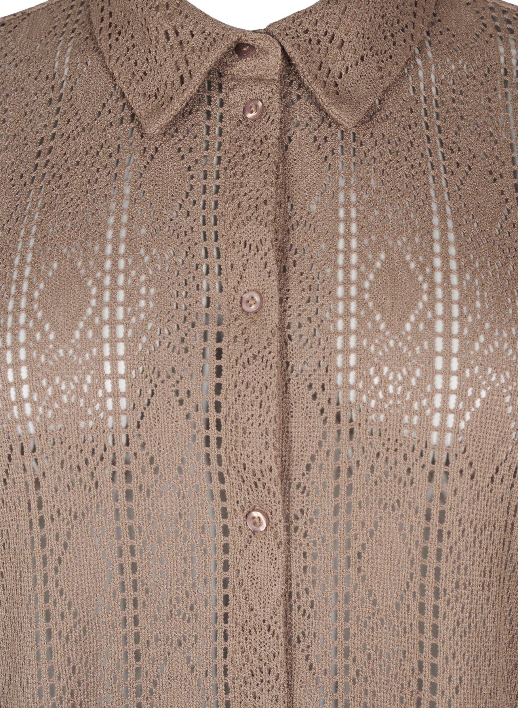 Zizzi Jady Shirt in Brown