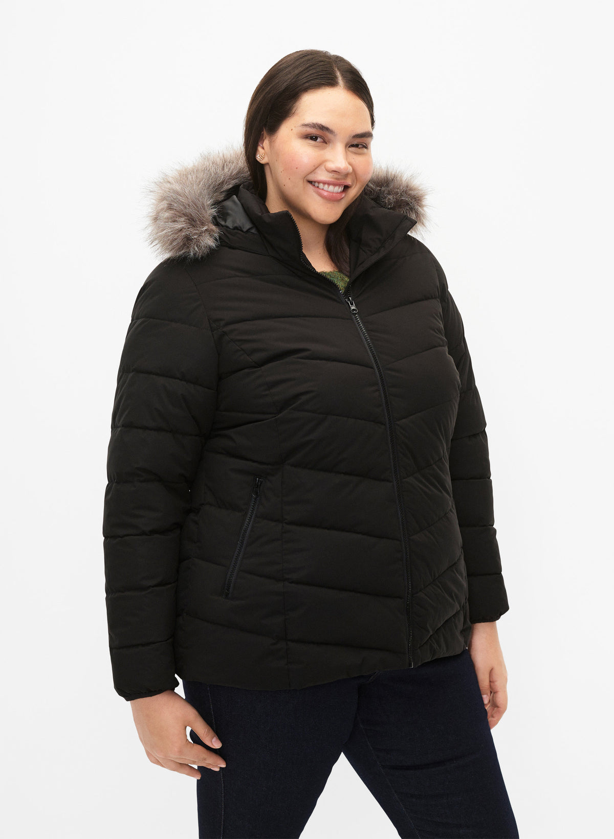 Zizzi Julia Jacket in Black