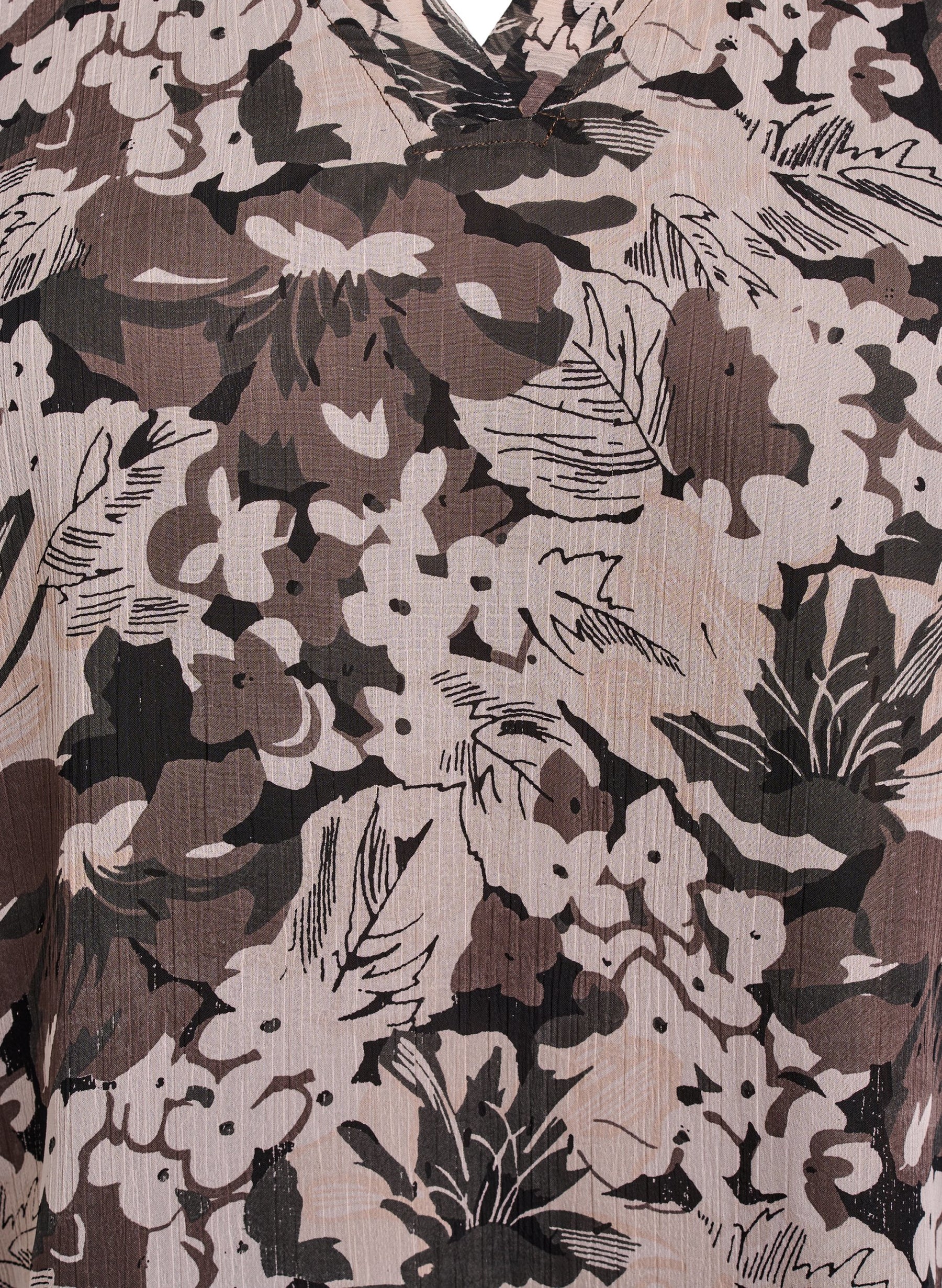 Zizzi Karina Blouse in Brown