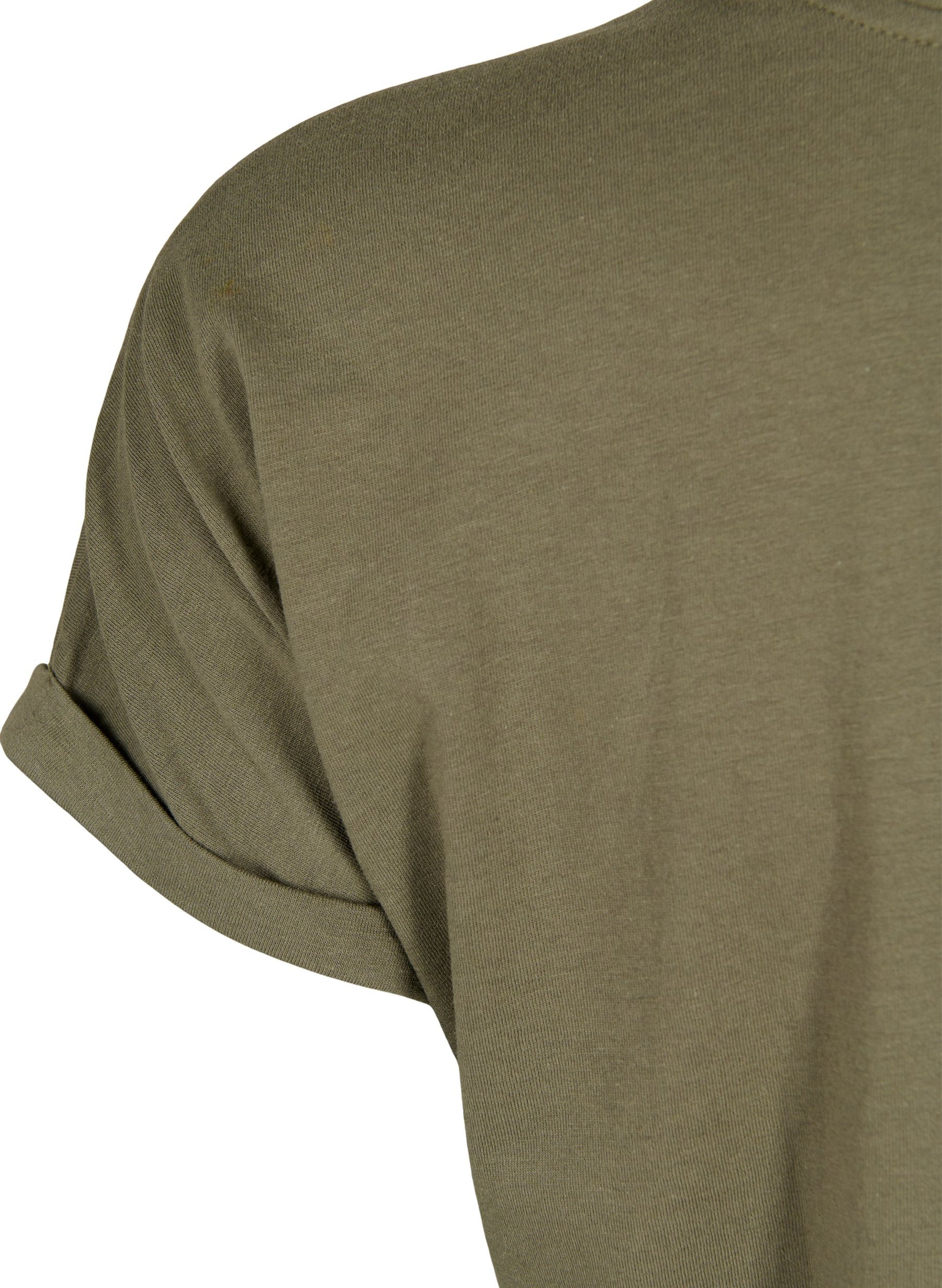 Zizzi Katja T-Shirt in Khaki