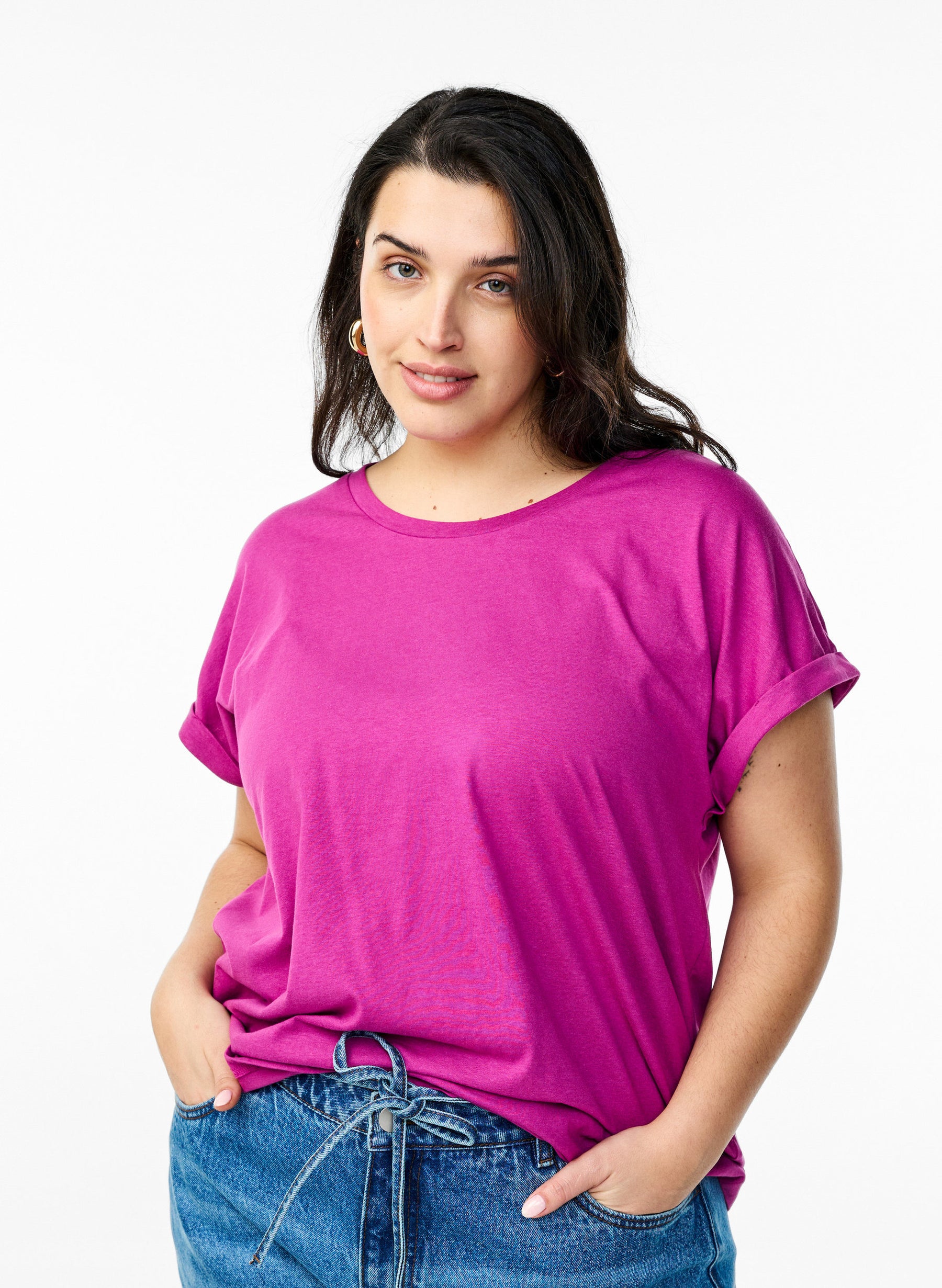 Zizzi Katja T-Shirt in Violet