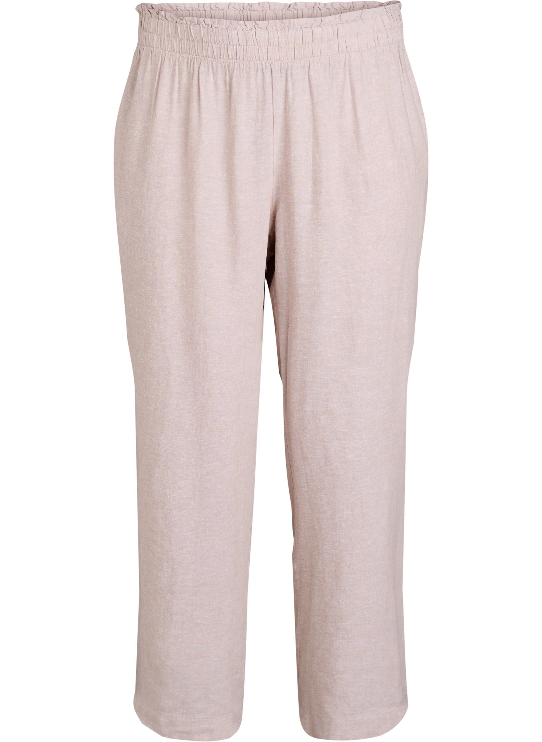 Zizzi Lina Trousers in Taupe