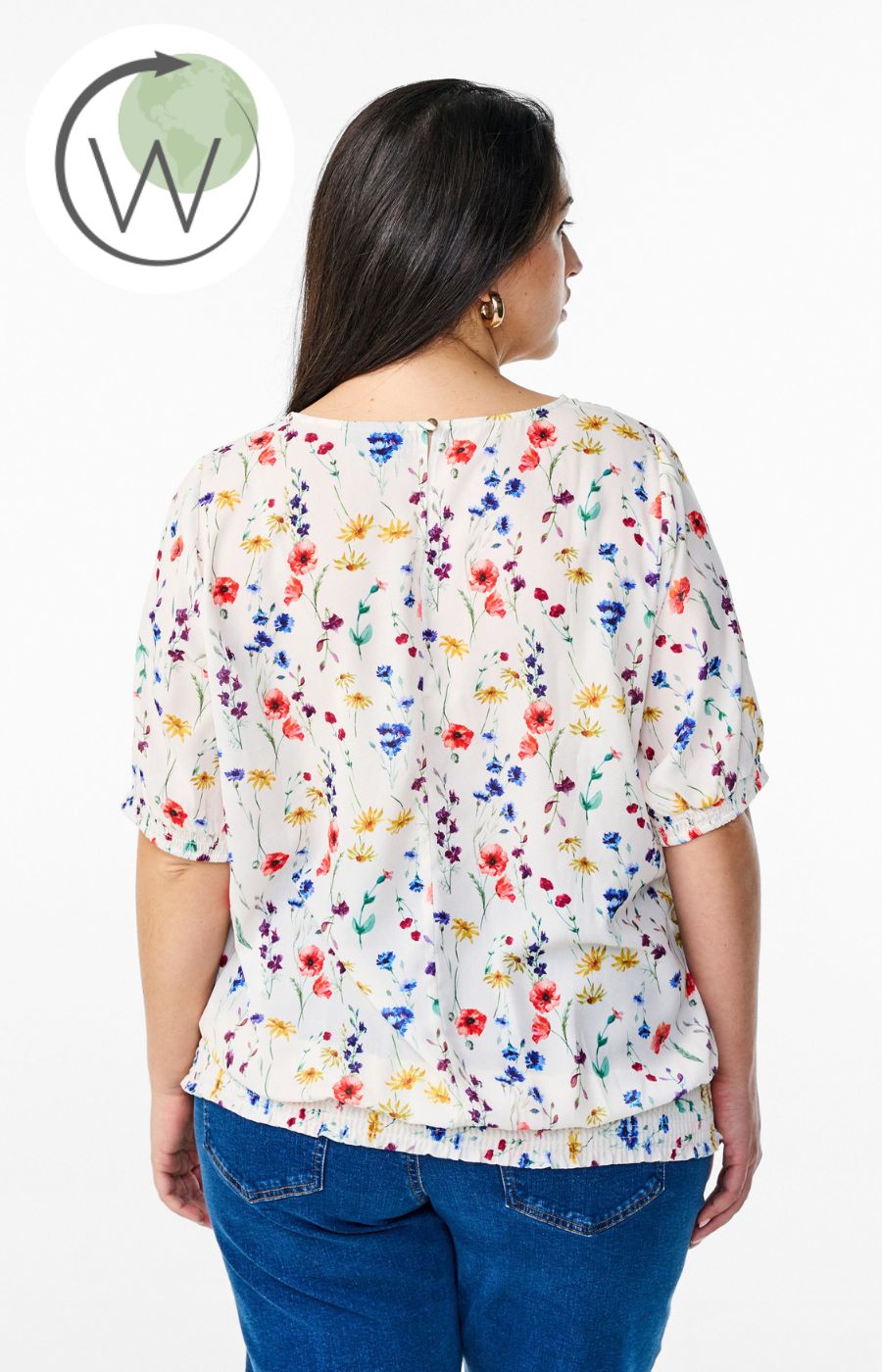 Zizzi Maeve Smocked Blouse