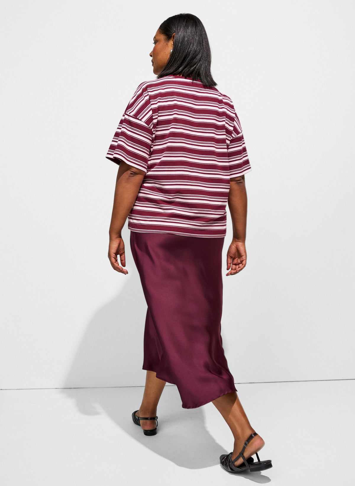 Zizzi Minela Skirt in Winetasting