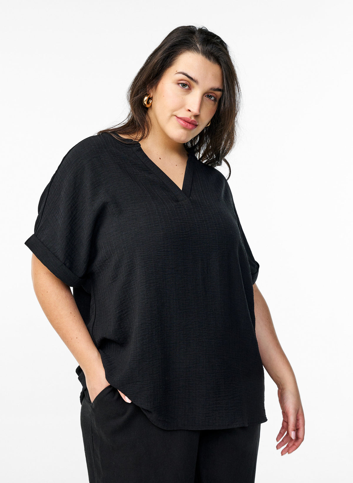 Zizzi Nilla Blouse in Black