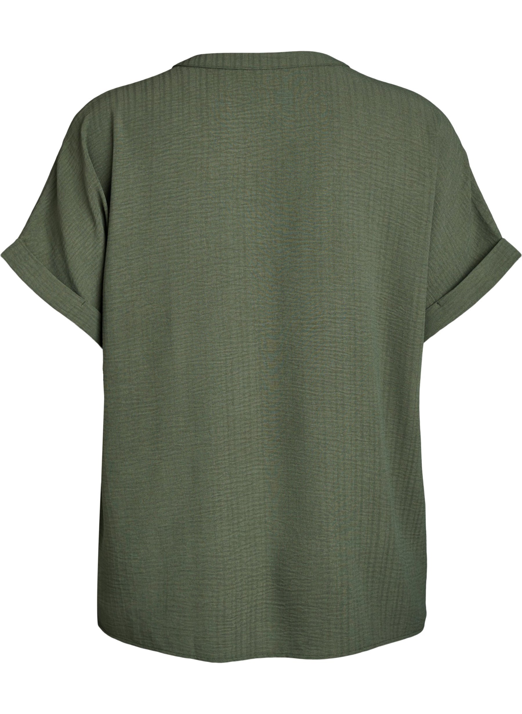 Zizzi Nilla Blouse in Khaki