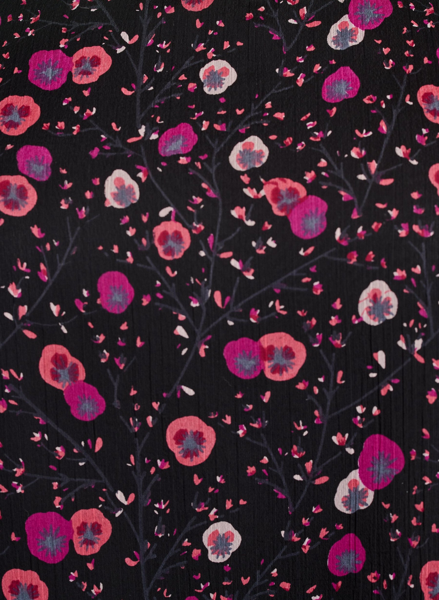 Zizzi Paula Floral Blouse in Black