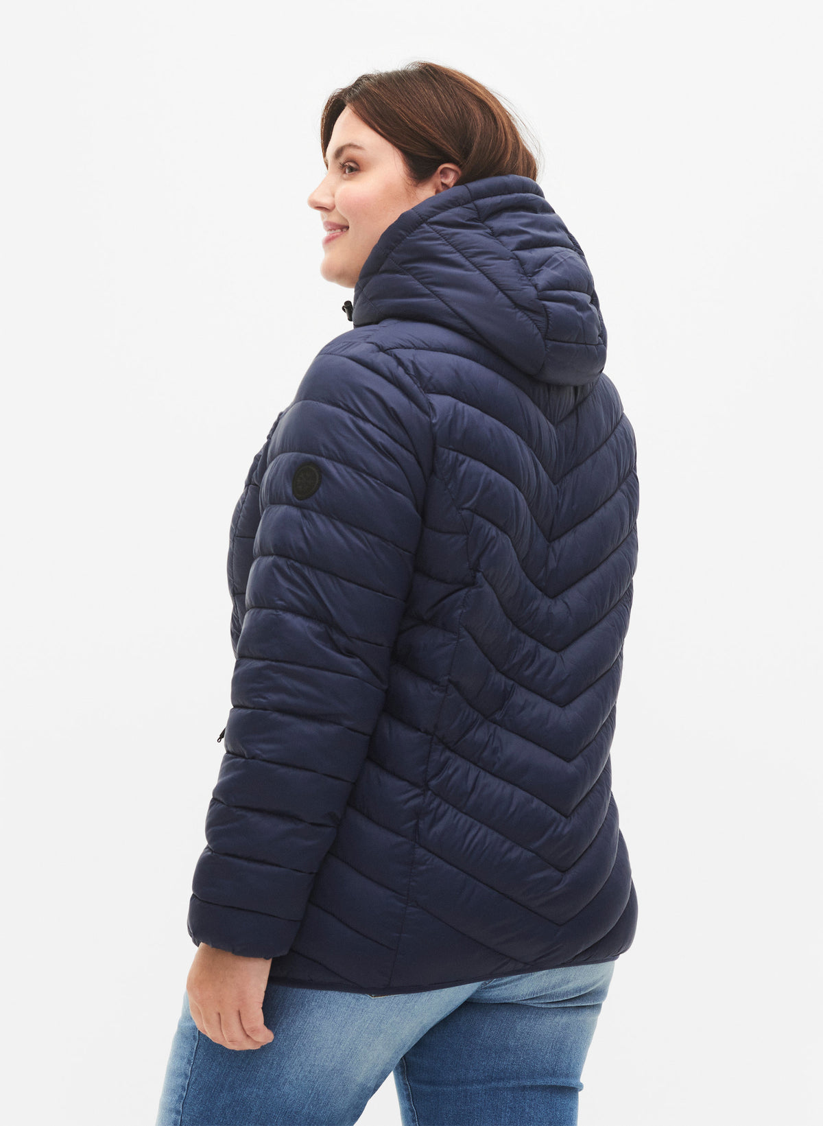 Zizzi Sally Lightweight Jacket in Navy