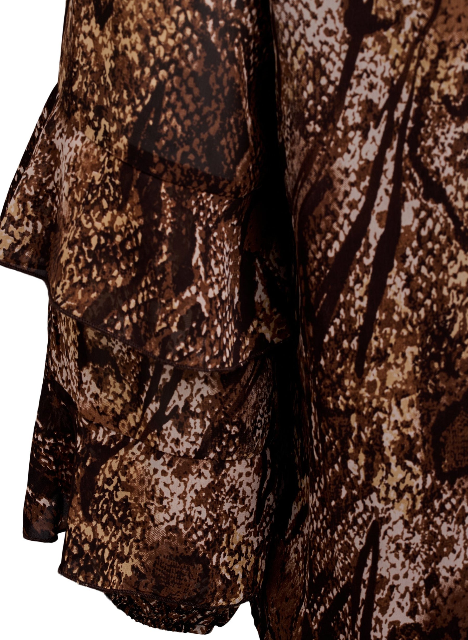 Zizzi Sika Blouse in Brown