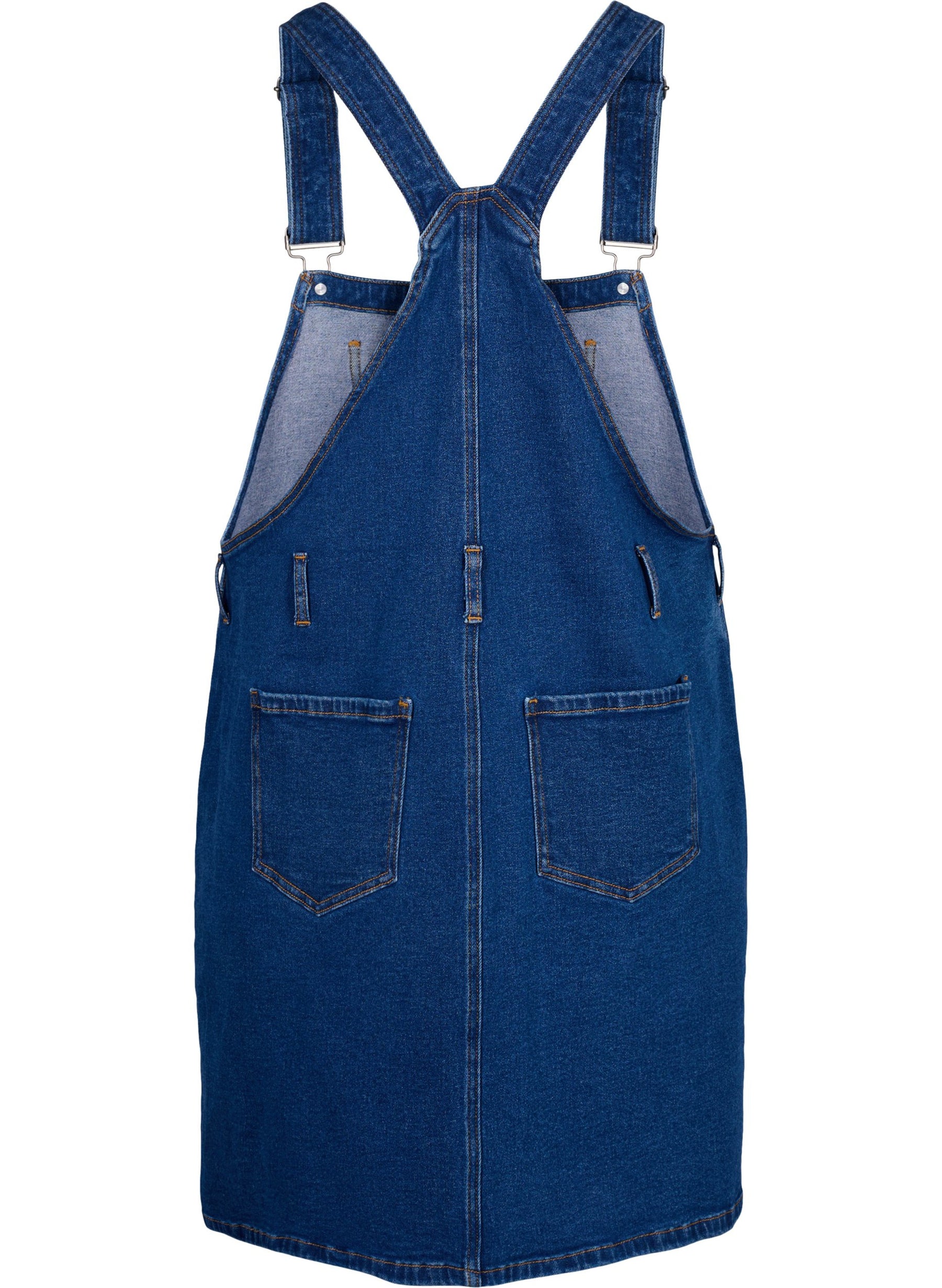 Zizzi Silja Dress in Dark Blue Denim