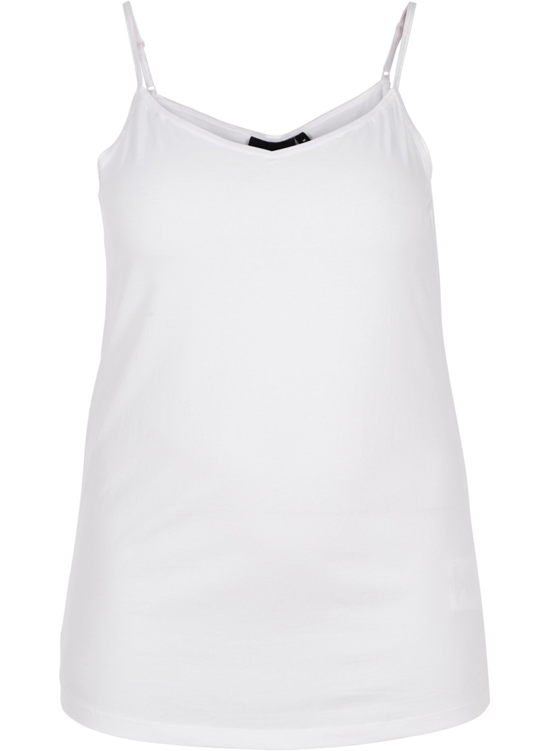 Zizzi Strap Top in White